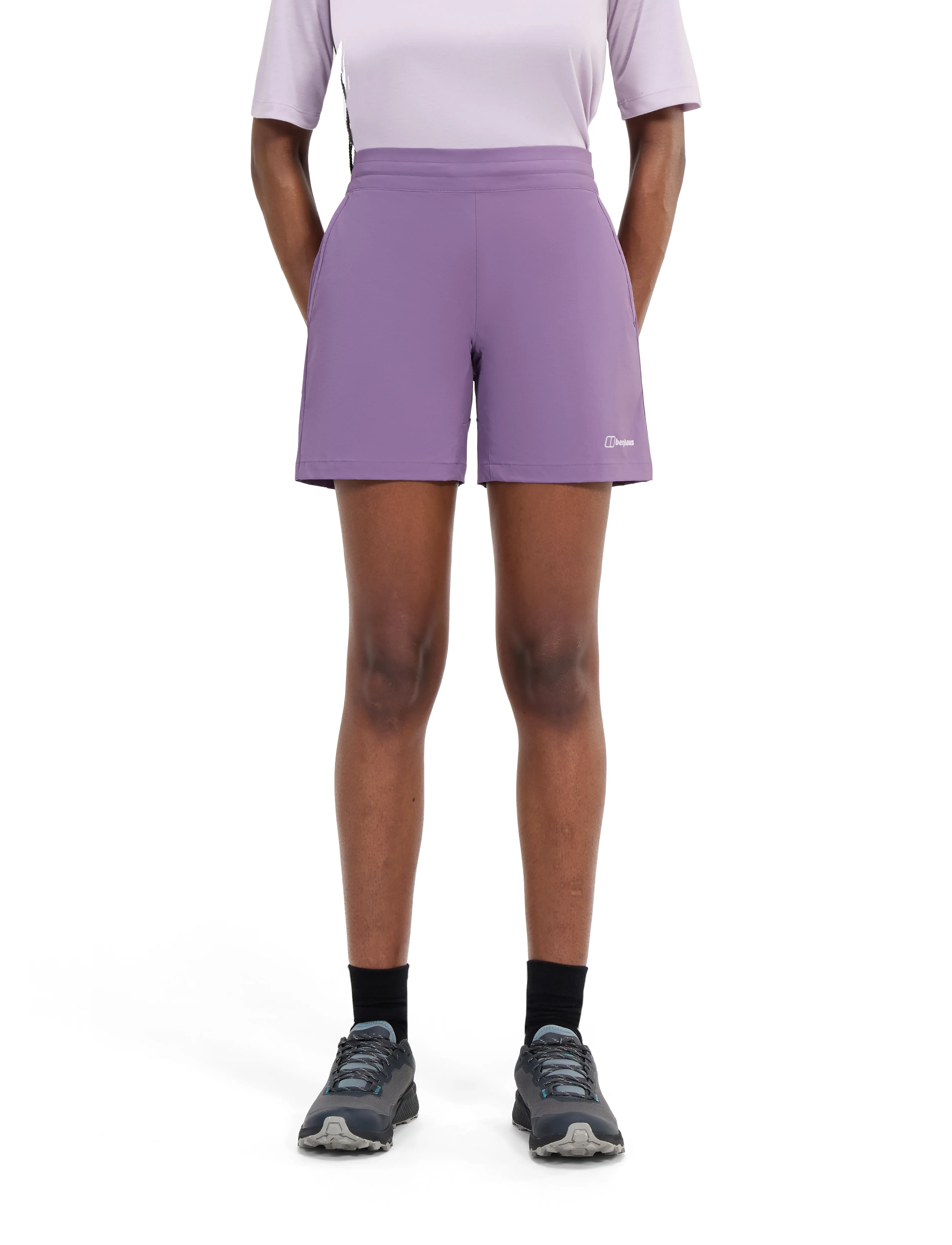Berghaus Bg W Wandermoor Wind Short, Kvinder, Vind Shorts, Lila, Str: XS