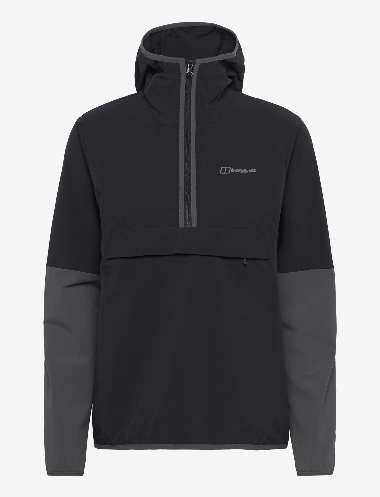Berghaus - BG W WANDERMOOR WIND SMOCK - anorakid - jet black-grey pinstripe - 1