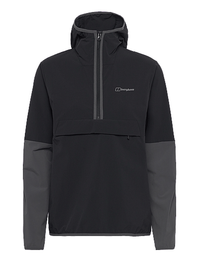 Berghaus BG W WANDERMOOR WIND SMOCK - Oberteile - JET BLACK-GREY PINSTRIPE / black