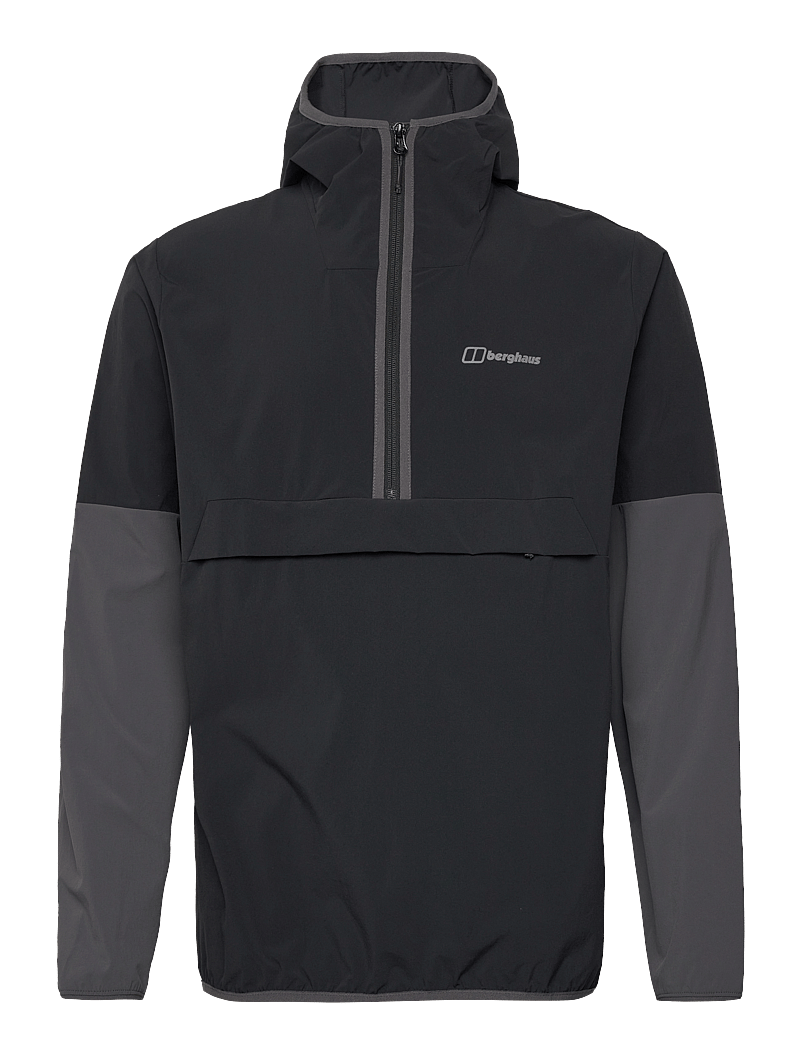 Berghaus - BG M WANDERMOOR WIND SMOCK - outdoor jacken - jet black-grey pinstripe - 1