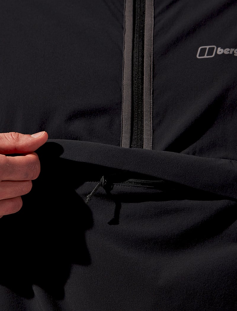 Berghaus - BG M WANDERMOOR WIND SMOCK - outdoor jacken - jet black-grey pinstripe - 5