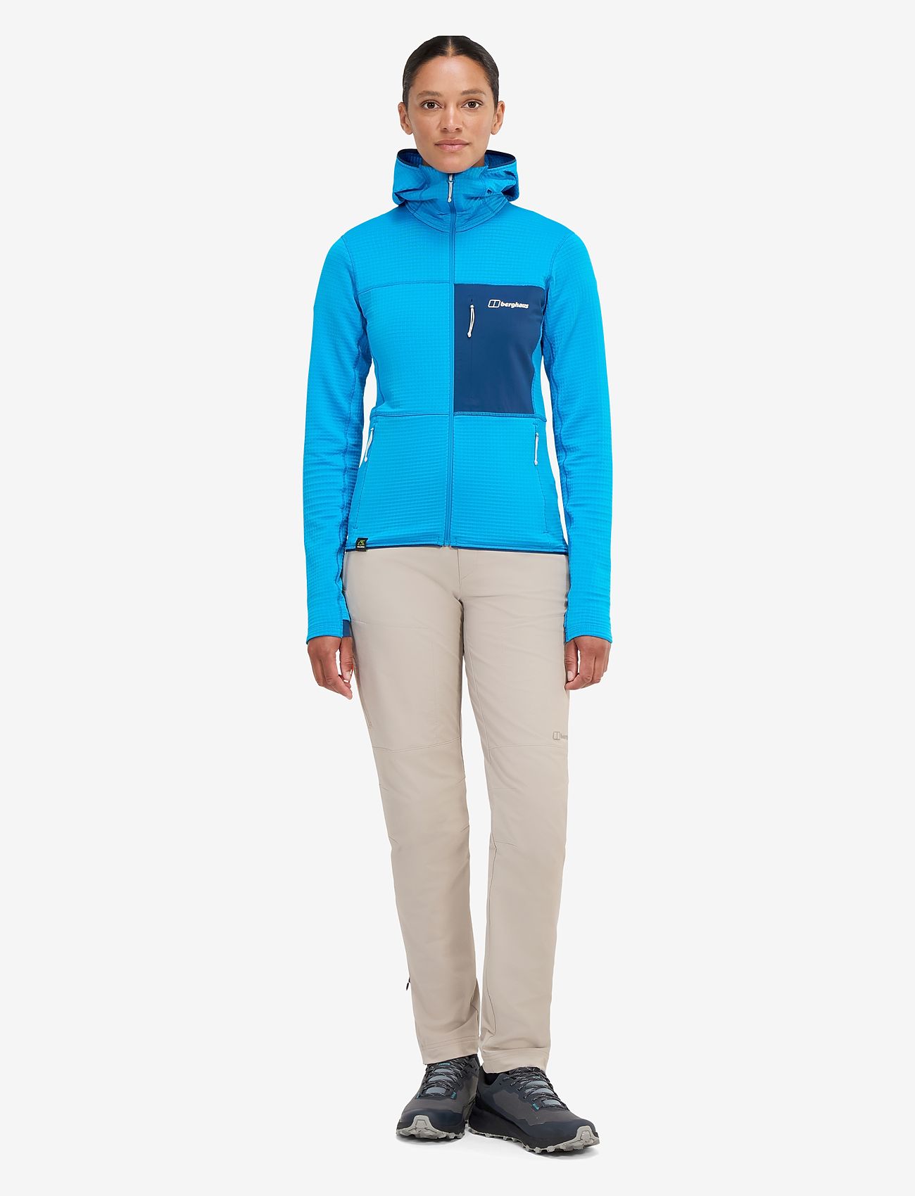 Berghaus - BG W RIDGE-HIKER HOODY - tops - mountain blue-hale navy - 0