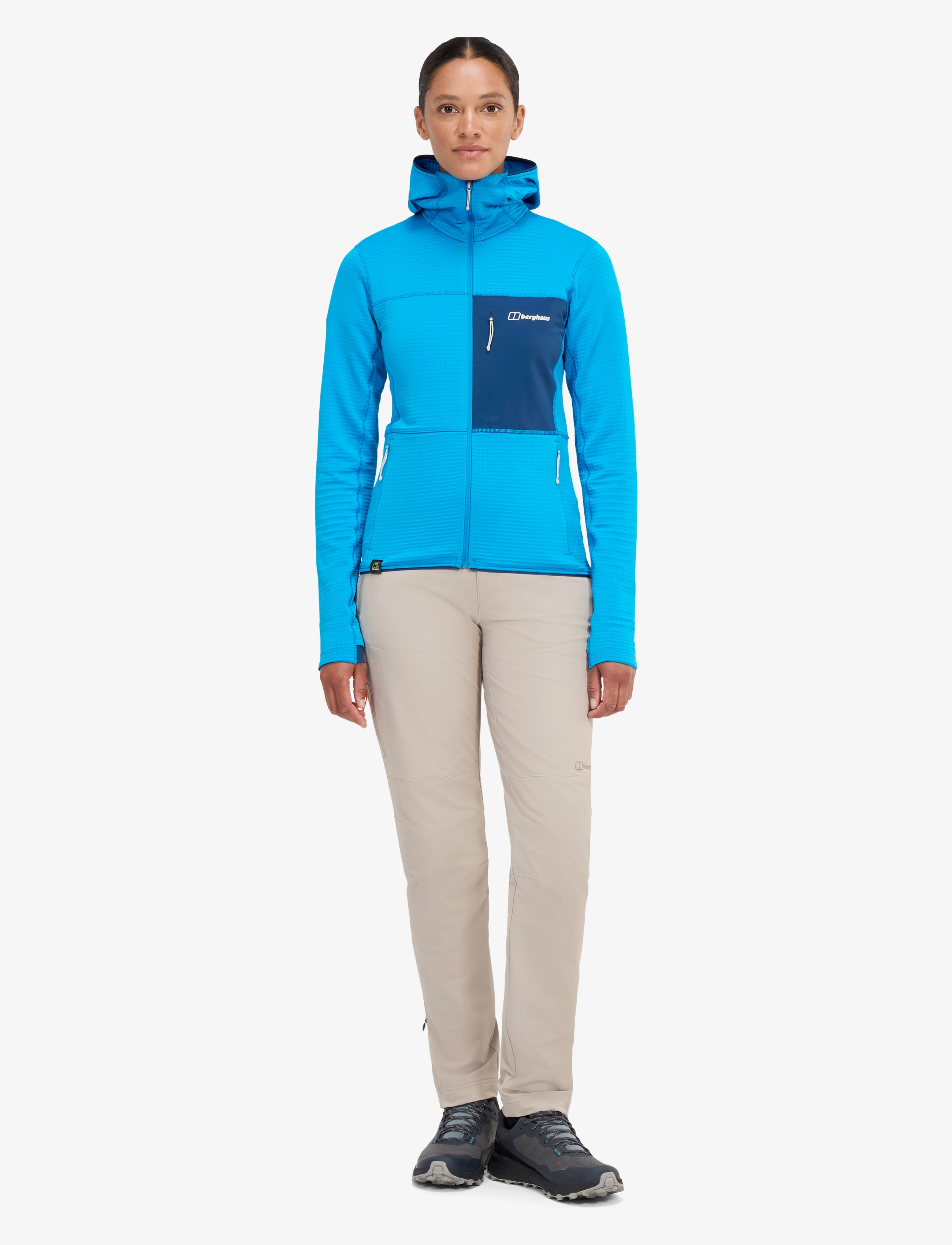 Berghaus - BG W RIDGE-HIKER HOODY - tops - mountain blue-hale navy - 0