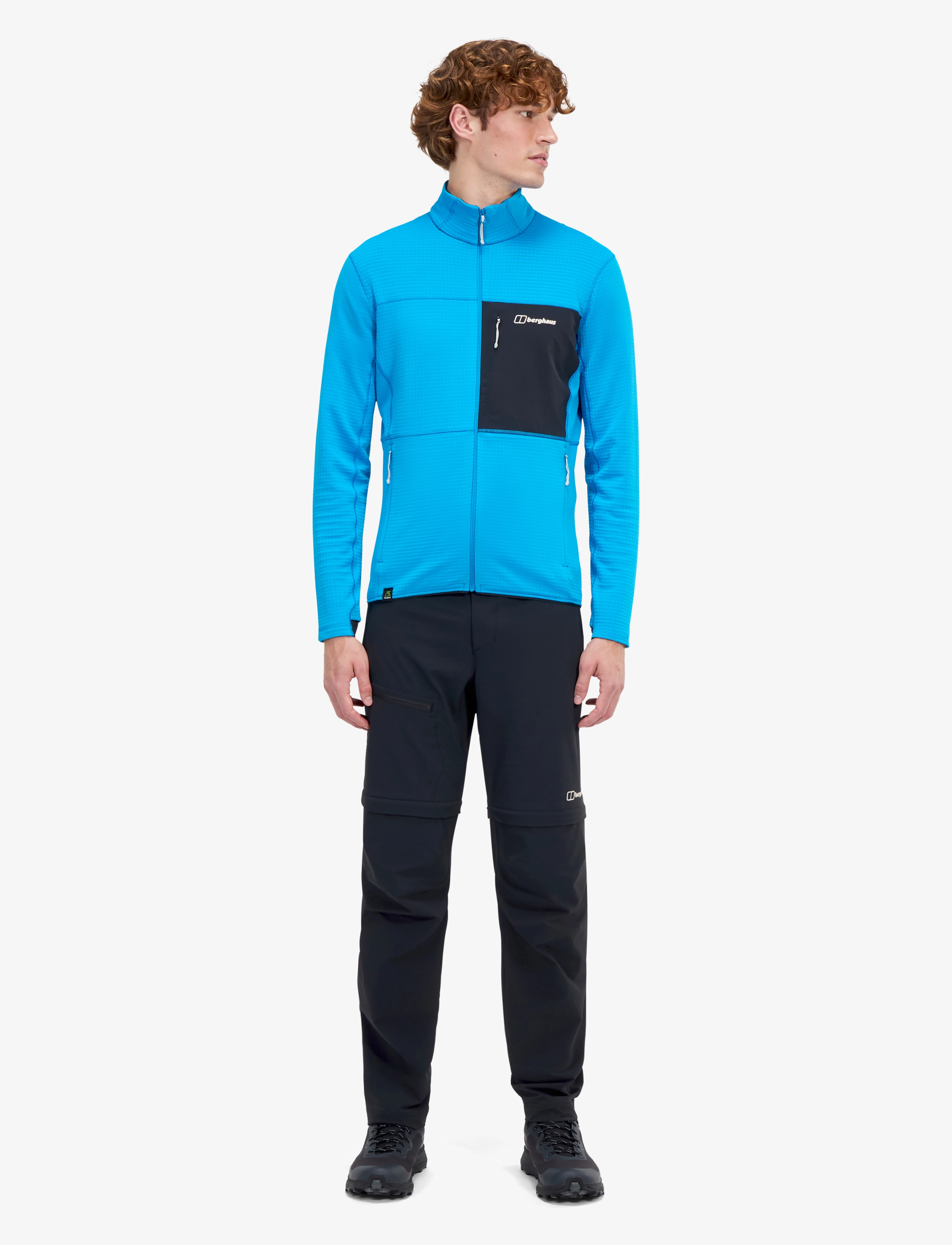 Berghaus BG M RIDGE-HIKER JKT - Sweatshirts - MOUNTAIN BLUE-JET BLACK / blue