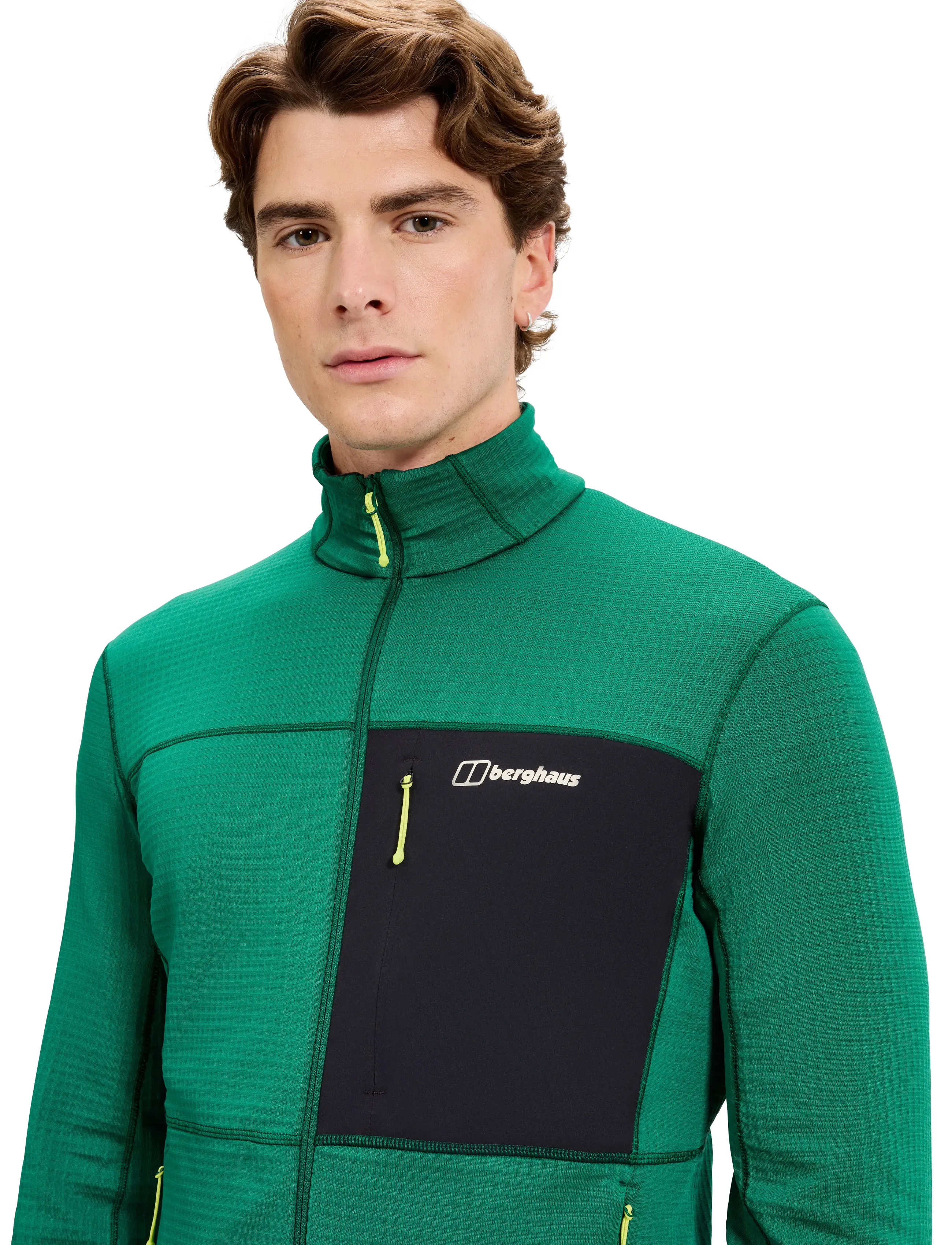 Berghaus - BG M RIDGE-HIKER JKT - vårjackor - meadow green-jet black - 2