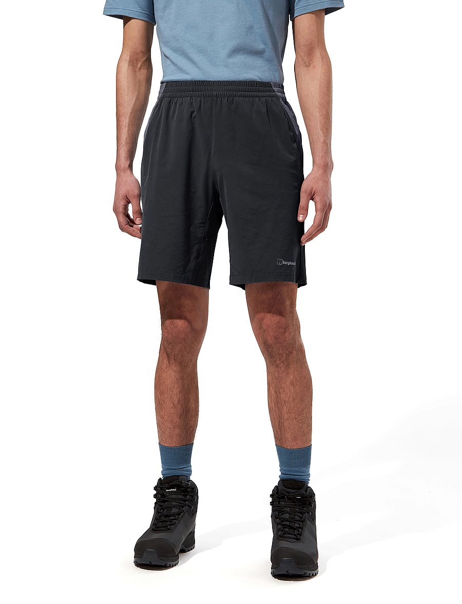 Berghaus - BG M WANDERMOOR WIND SHORT - lühikesed vabaõhupüksid - jet black-grey pinstripe - 3