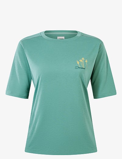 Berghaus BG W CONEFLOWER SS TEE - Oberteile - LIGHT TERRAIN / green