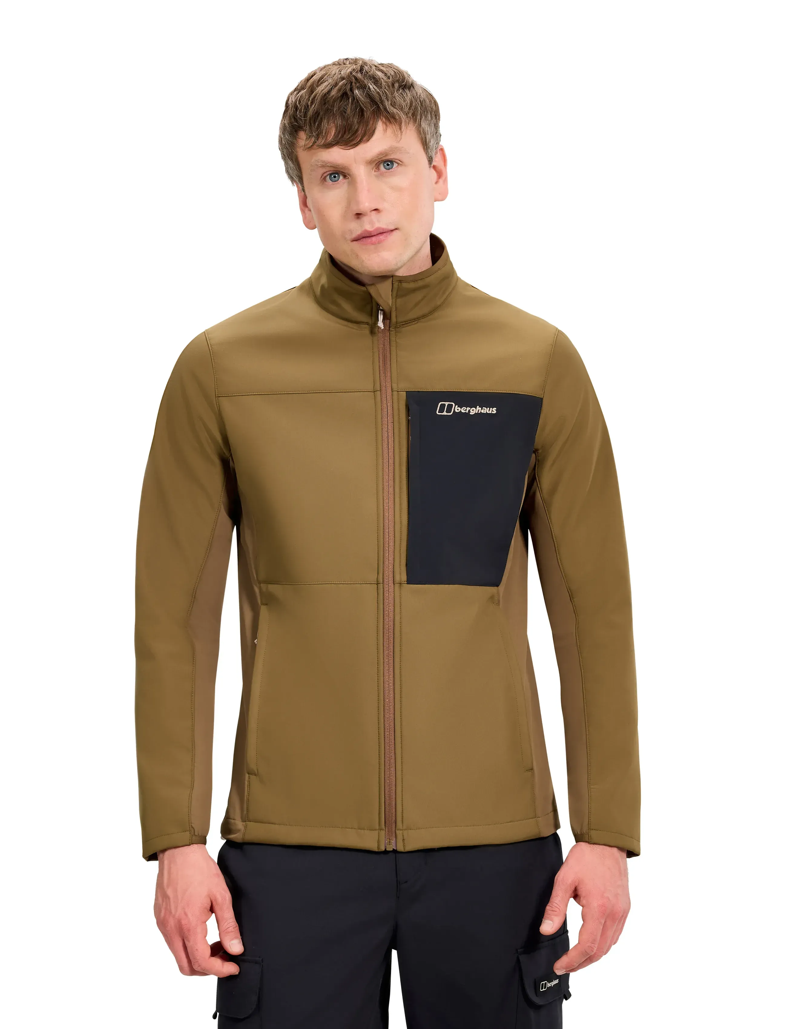 Berghaus Bg M Ghlas 3.0 Softshell Jkt, XL, Sport Jackets, Braun - Outdoor Männerswear