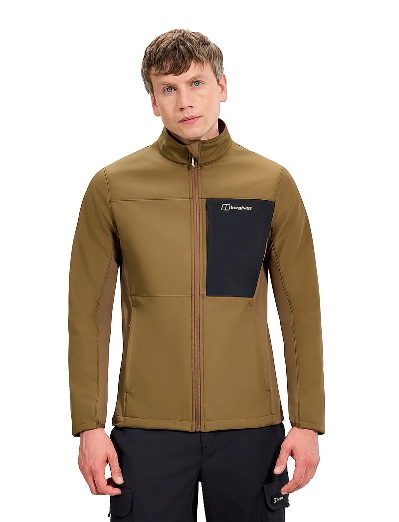 Berghaus - BG M GHLAS 3.0 SOFTSHELL JKT - outdoor jacken - bark-jet black - 0