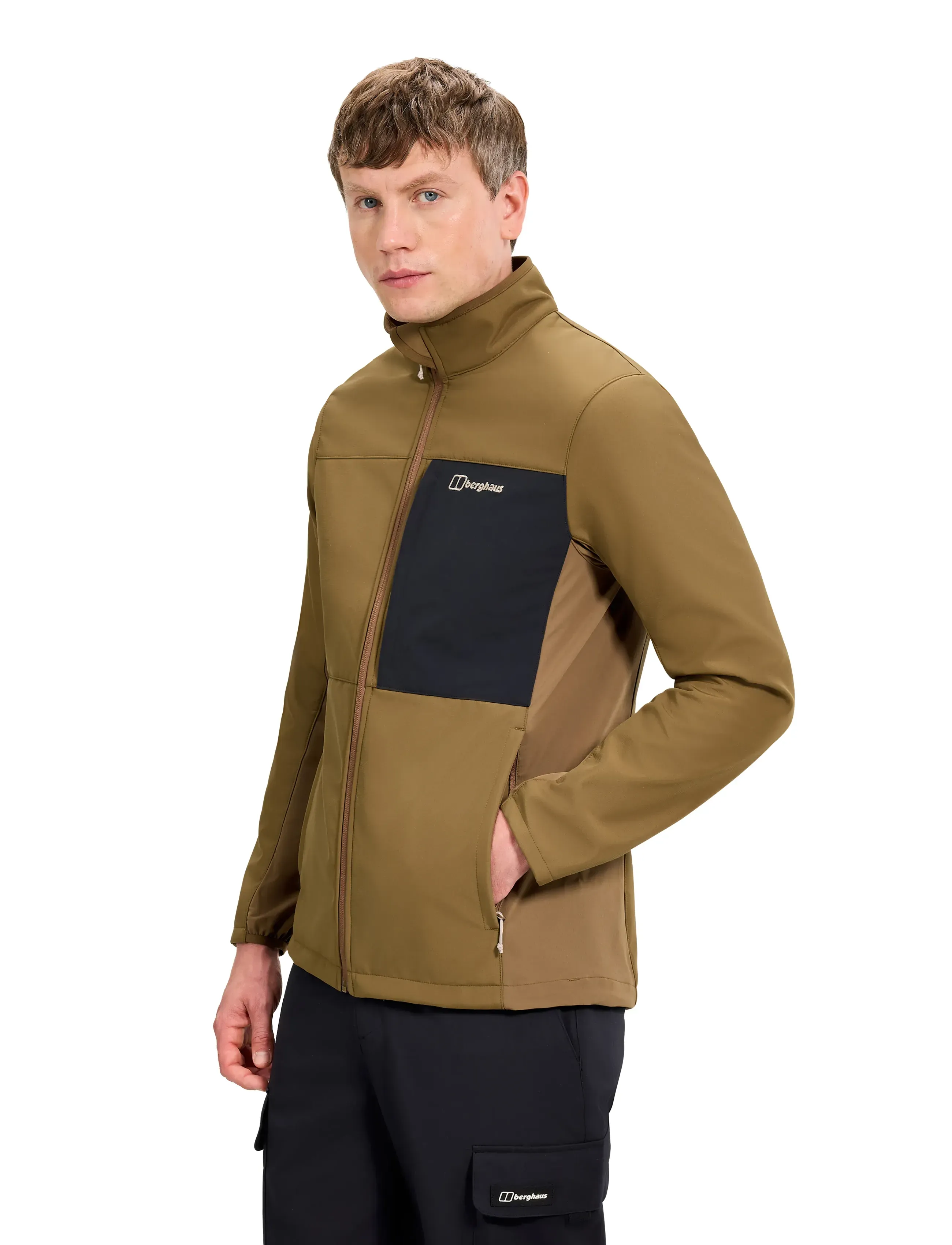 Berghaus - BG M GHLAS 3.0 SOFTSHELL JKT - lauko ir nuo lietaus apsaugančios striukės - bark-jet black - 2