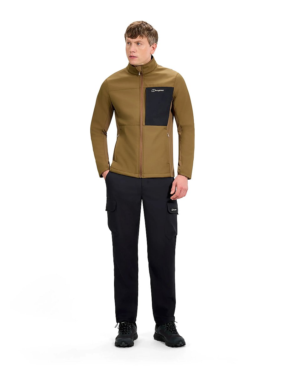 Berghaus - BG M GHLAS 3.0 SOFTSHELL JKT - outdoor jacken - bark-jet black - 4