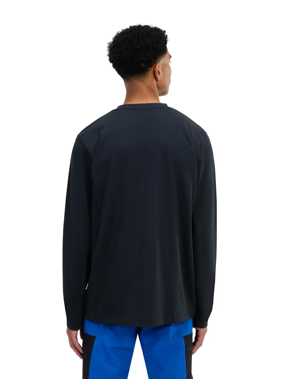 Berghaus - BG M BERGHAUS BIG LOGO LS TEE - toppar & t-shirts - black-black - 4