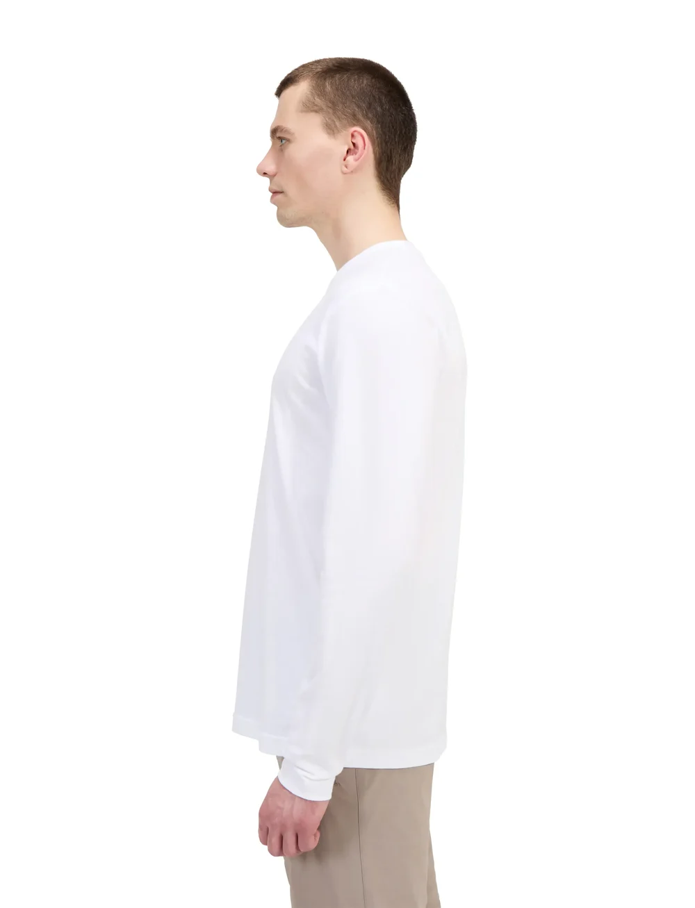 Berghaus - BG M BERGHAUS BIG LOGO LS TEE - t-shirts - pure white - 2