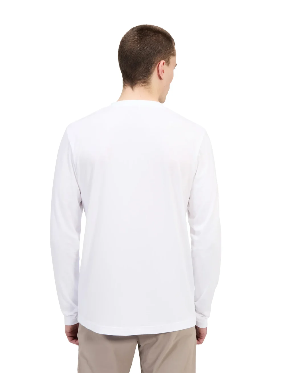Berghaus - BG M BERGHAUS BIG LOGO LS TEE - t-shirts - pure white - 3