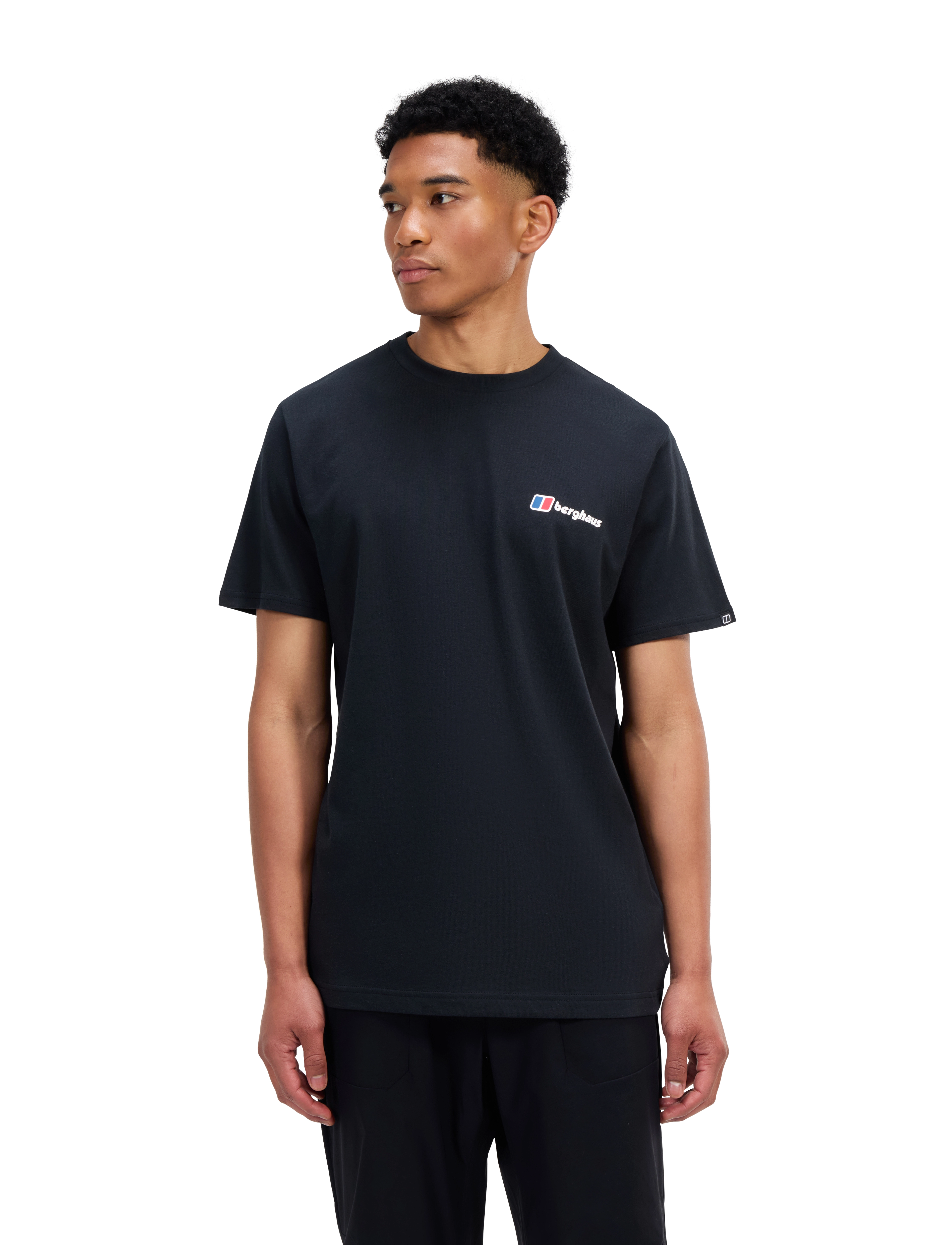 Berghaus - BG M BERGHAUS FRONT & BACK TEE - tops & t-shirts - black-black - 3