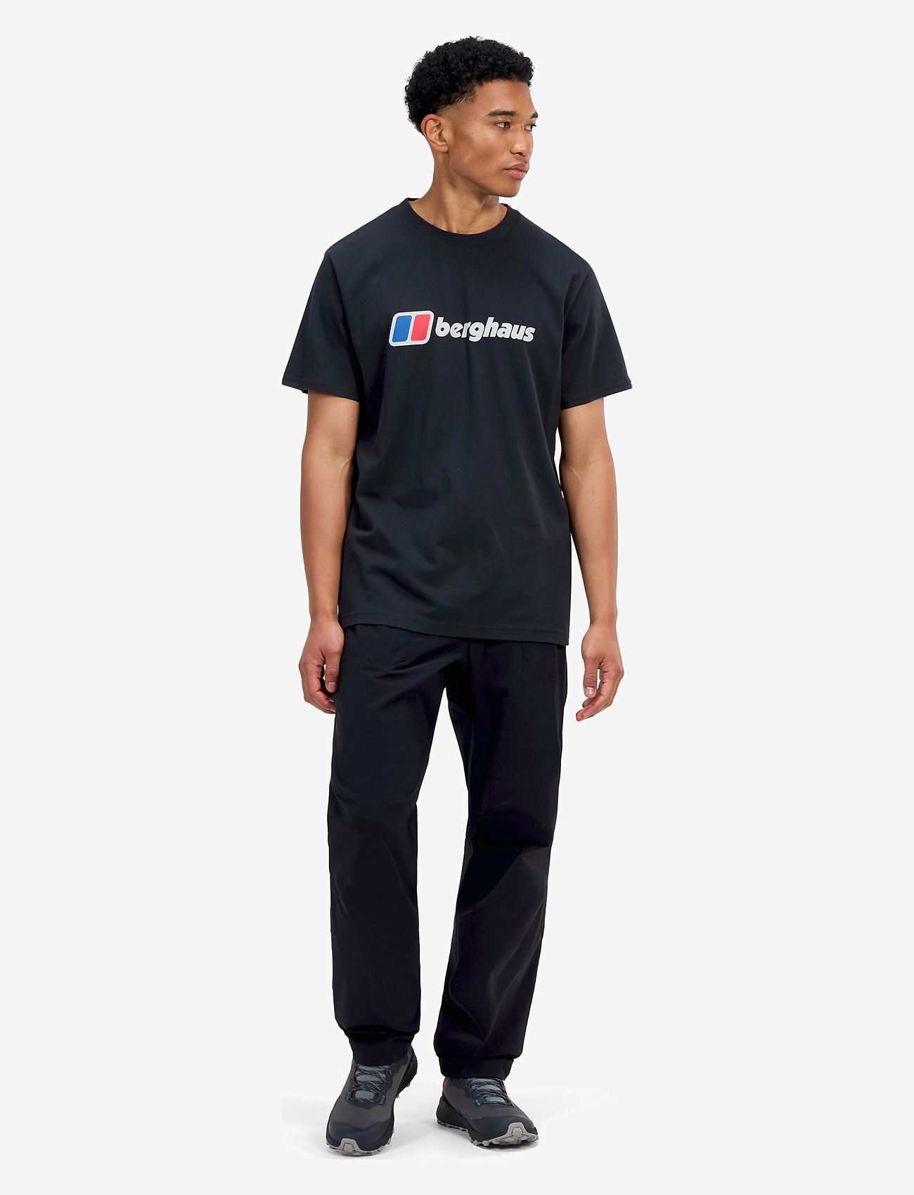 Berghaus - BG M BERGHAUS CLASS XL-LOGO TEE - topper & t-skjorter - black-black - 0