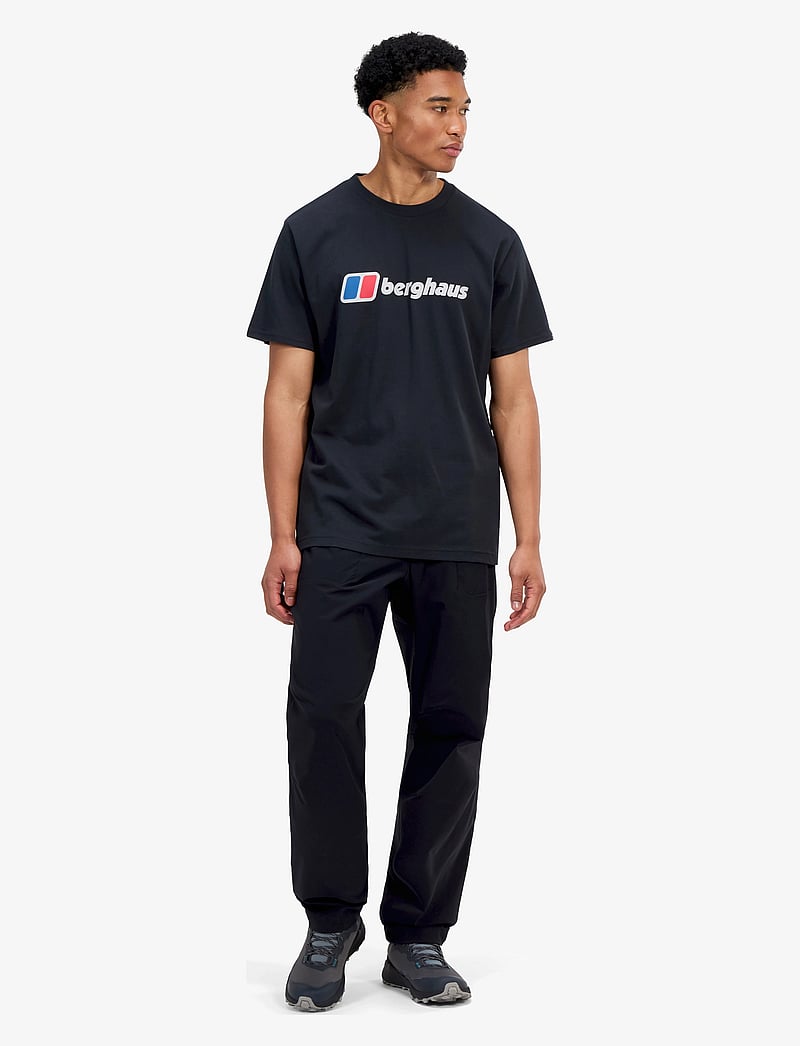 Berghaus - BG M BERGHAUS CLASS XL-LOGO TEE - topper & t-skjorter - black-black - 0