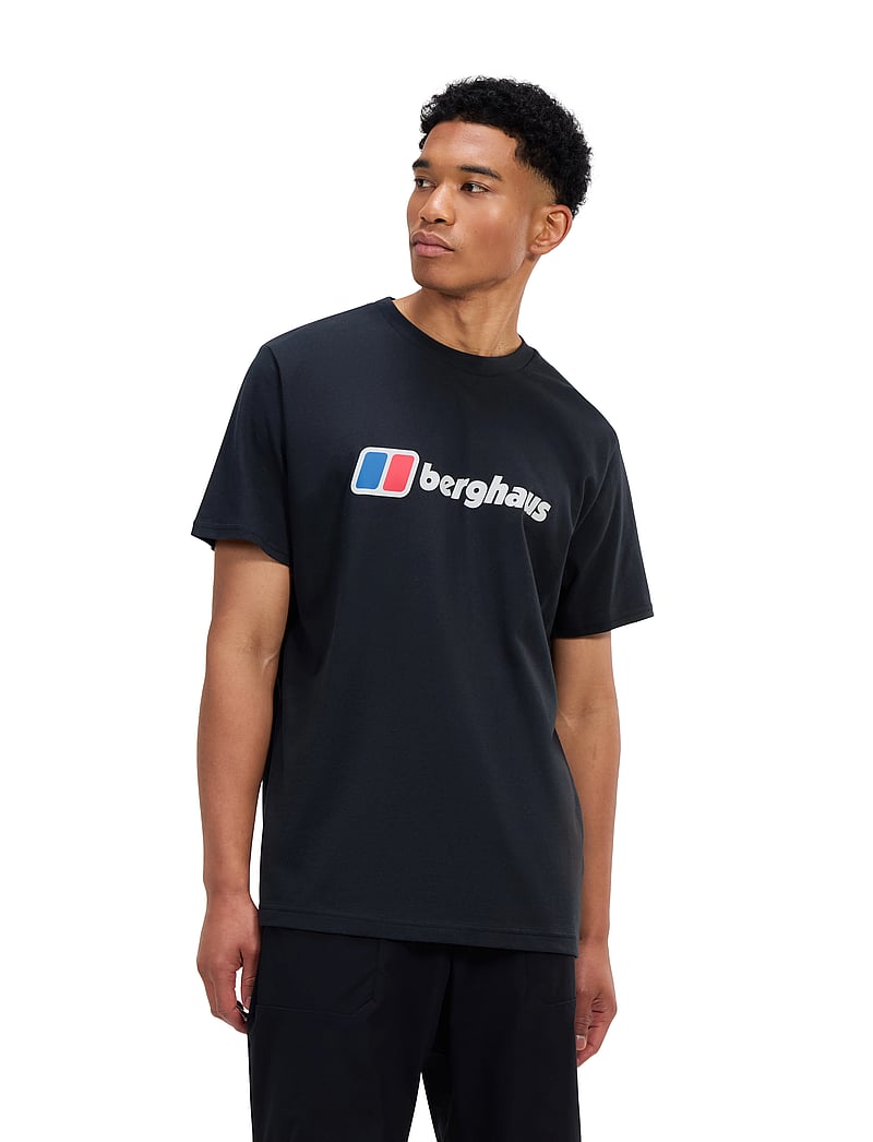 Berghaus - BG M BERGHAUS CLASS XL-LOGO TEE - topper & t-skjorter - black-black - 3