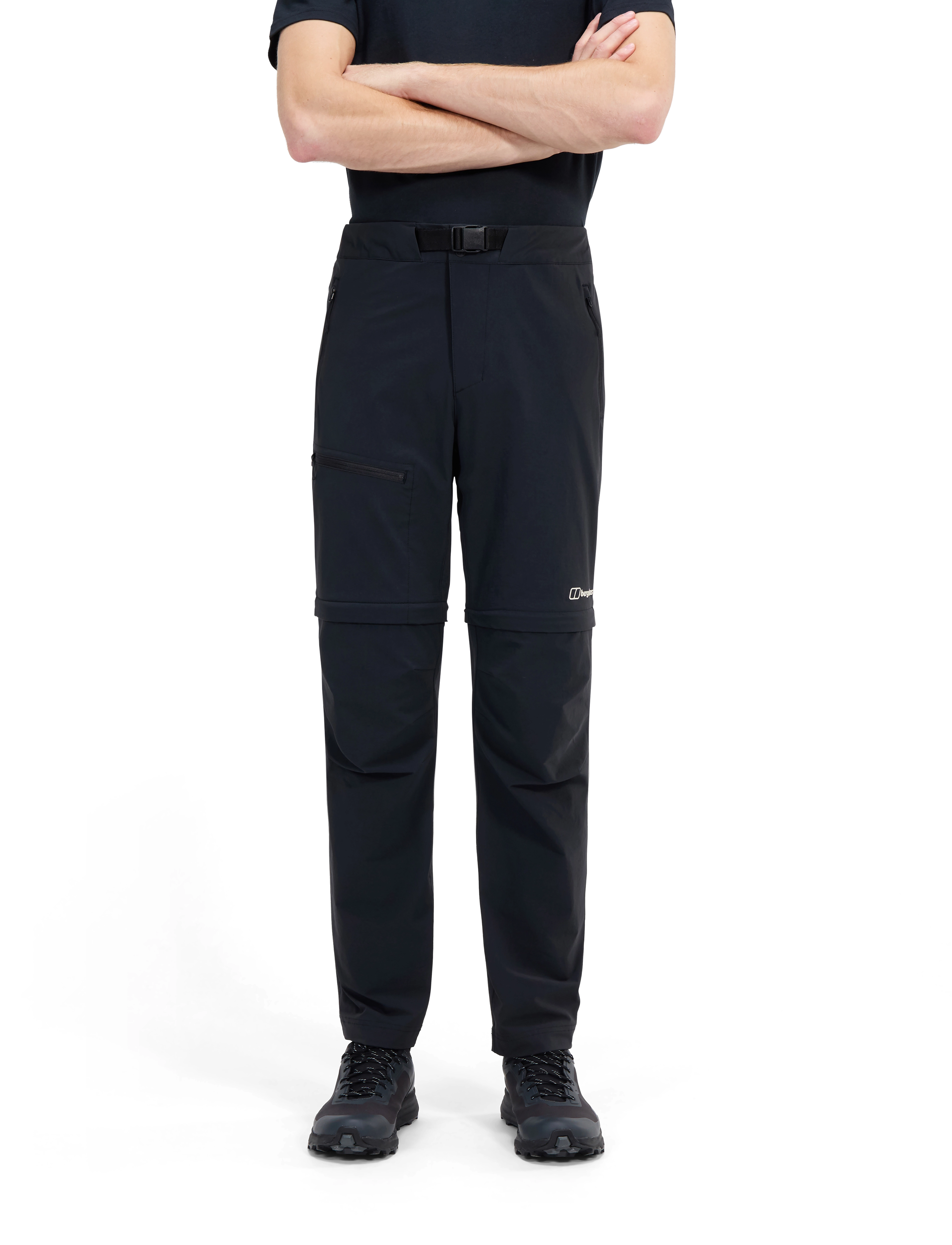Berghaus - BG M TRAIL-EXPLORER ZIP OFF PANT - fritidsbukser - black-black - 4