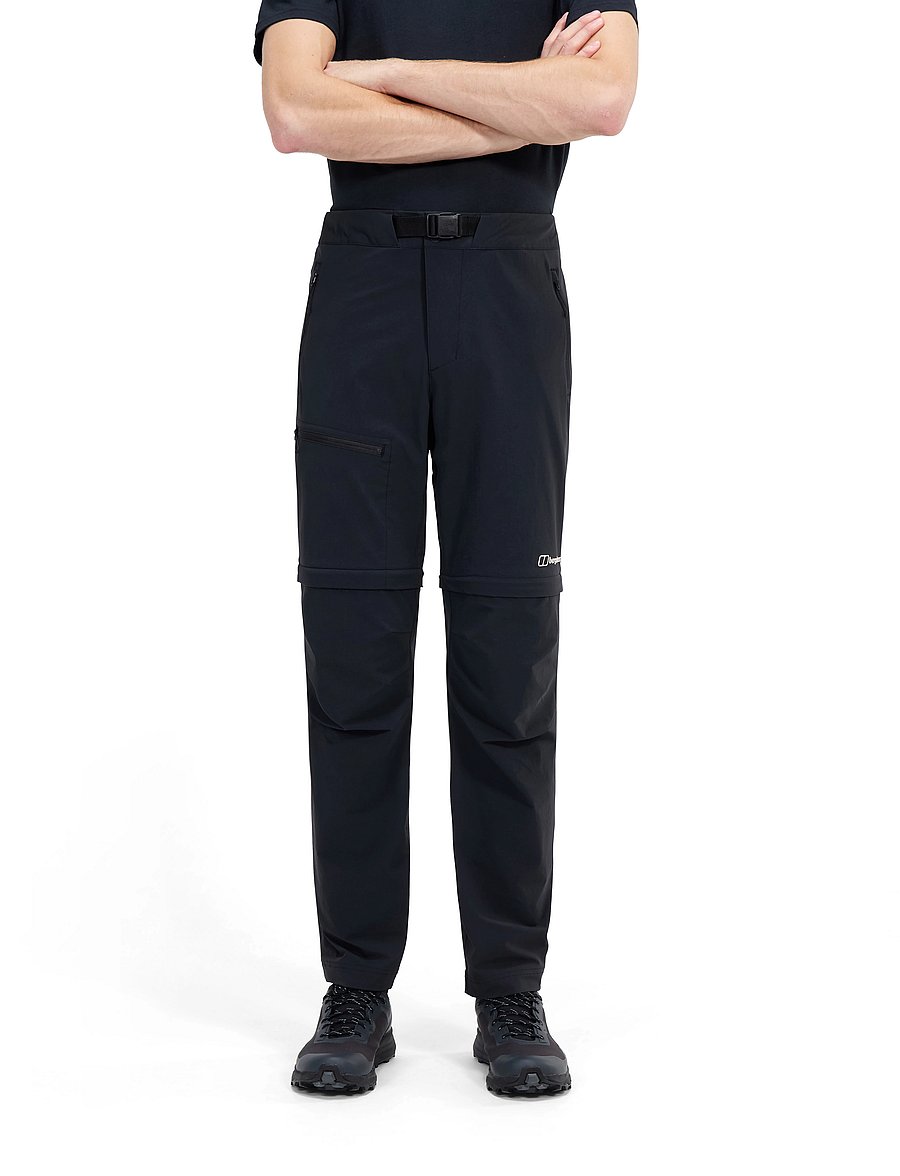 Berghaus - BG M TRAIL-EXPLORER ZIP OFF PANT - pantalon de randonnée - black-black - 4