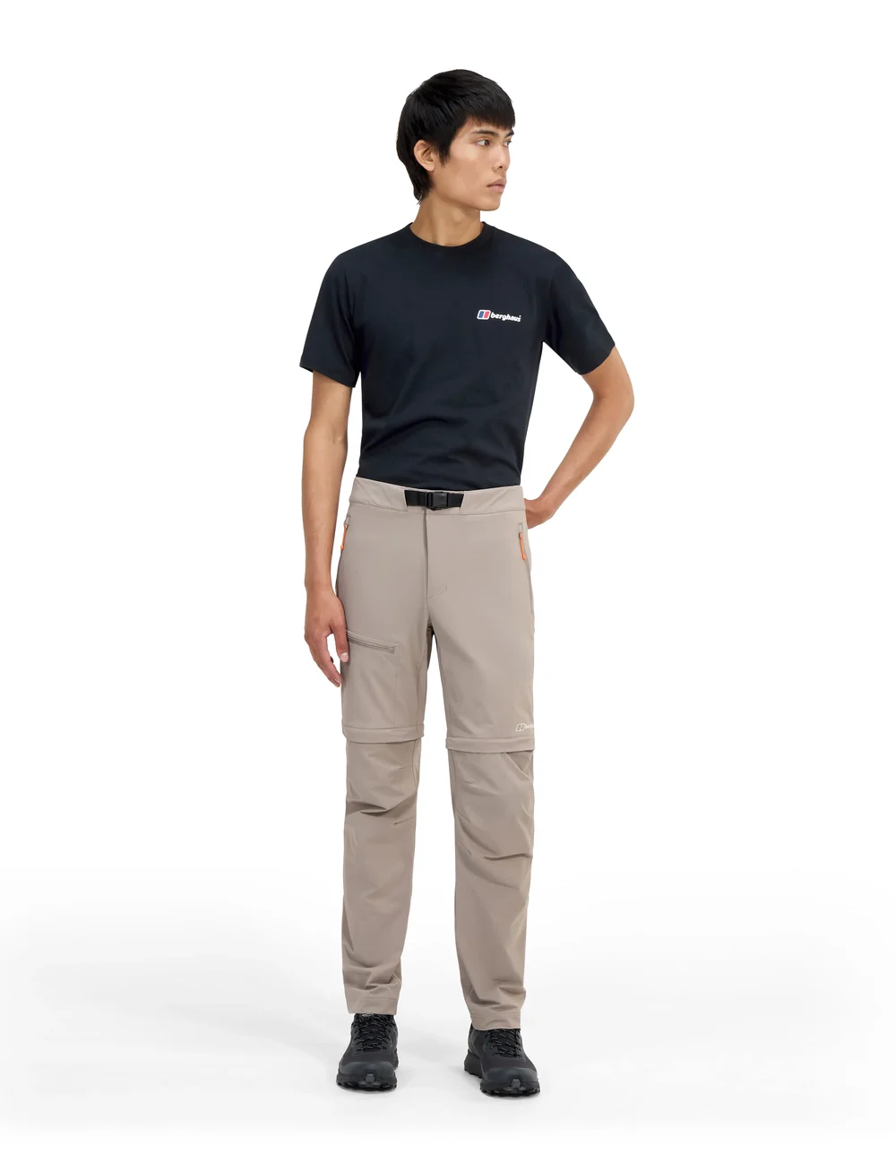 Berghaus - BG M TRAIL-EXPLORER ZIP OFF PANT - lauko kelnės - char - 0