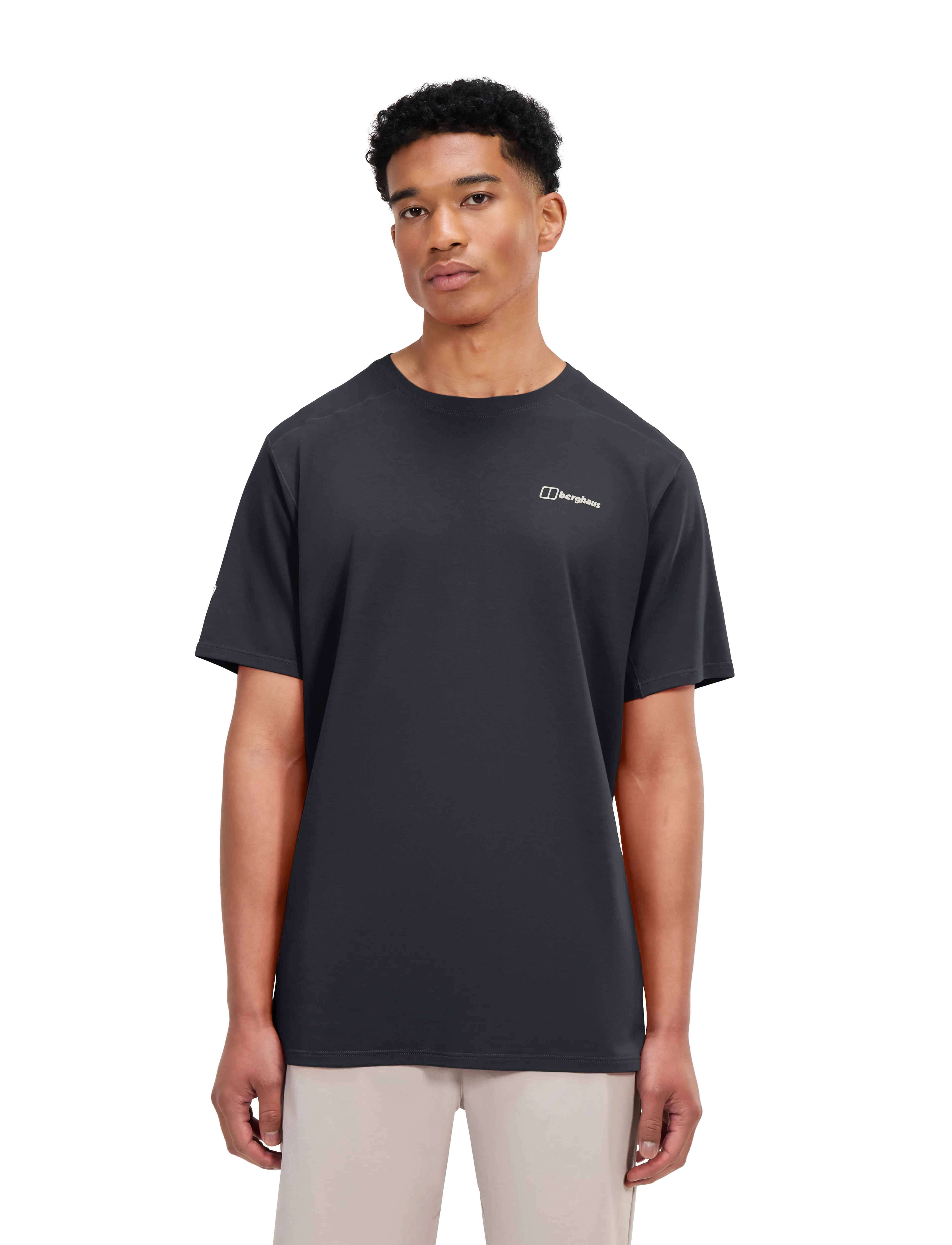 Berghaus Bg M Berghaus Delta Ss Tee, Mænd, Performance T-shirt, Sort, Str: M