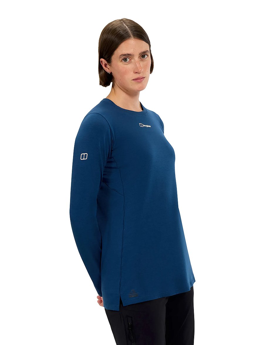 Berghaus - BG BERGHAUS DELTA LS TEE AF - langærmede toppe - hale navy - 3