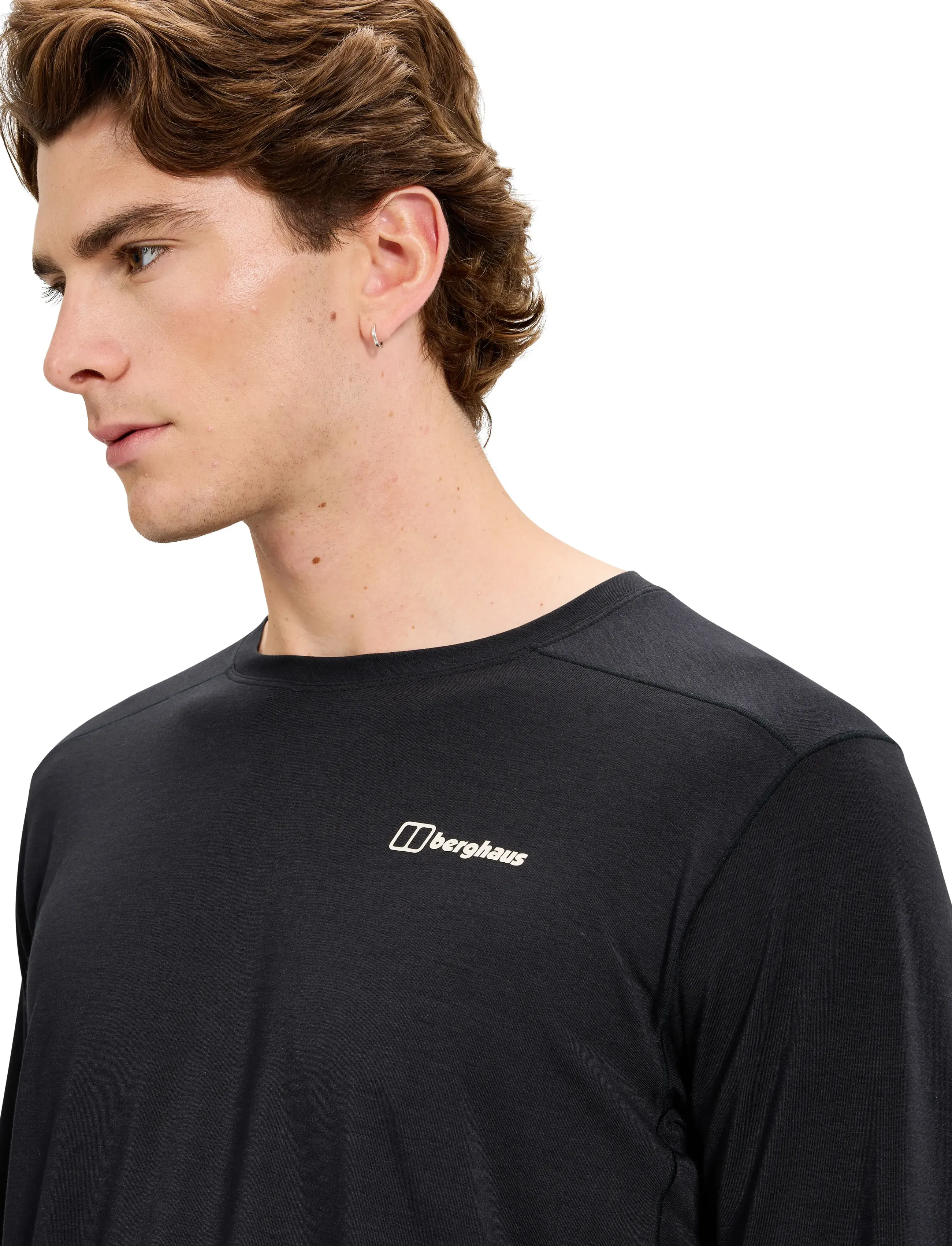 Berghaus - BG BERGHAUS DELTA LS TEE AM - langærmede t-shirts - black-black - 3