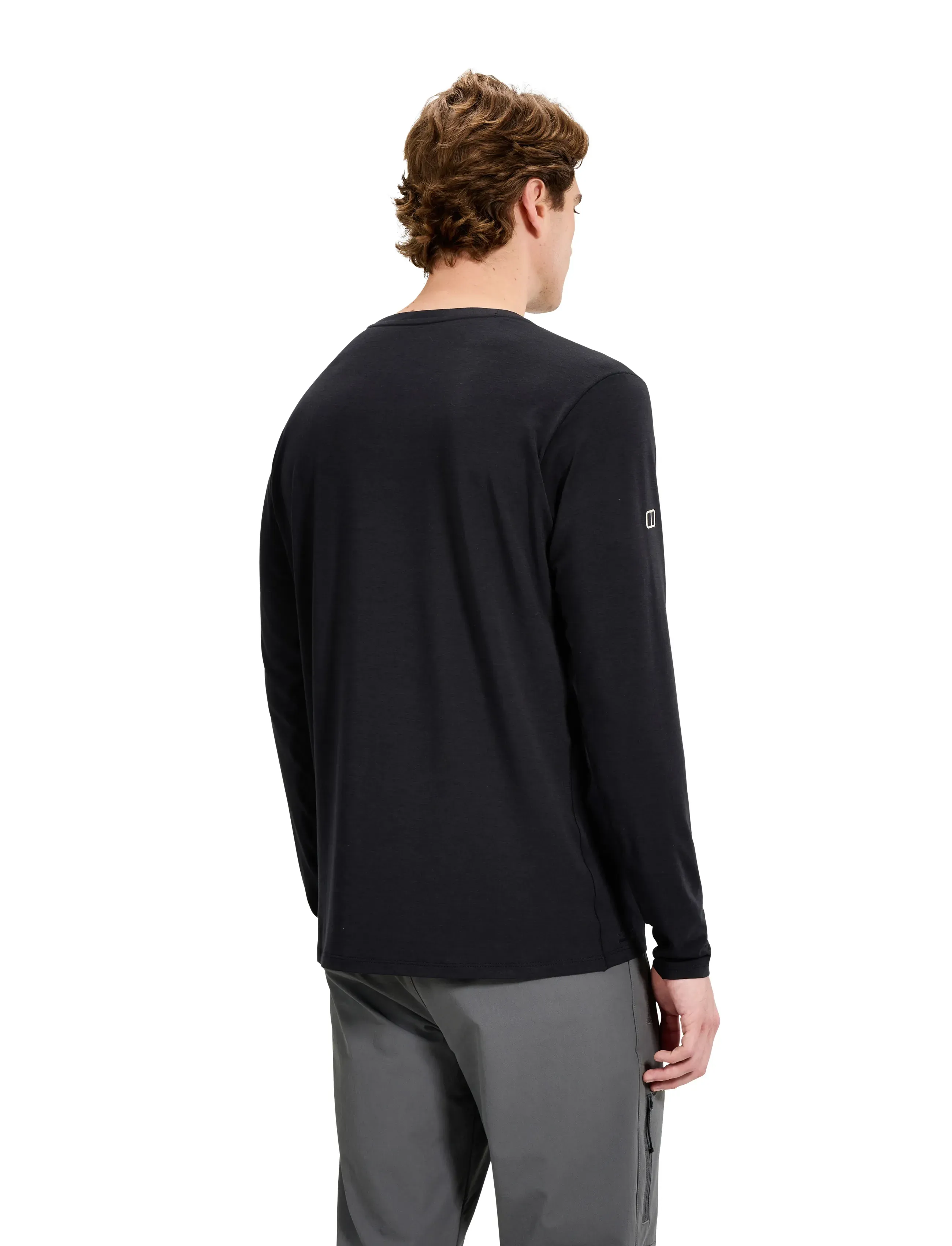 Berghaus - BG BERGHAUS DELTA LS TEE AM - langærmede t-shirts - black-black - 4