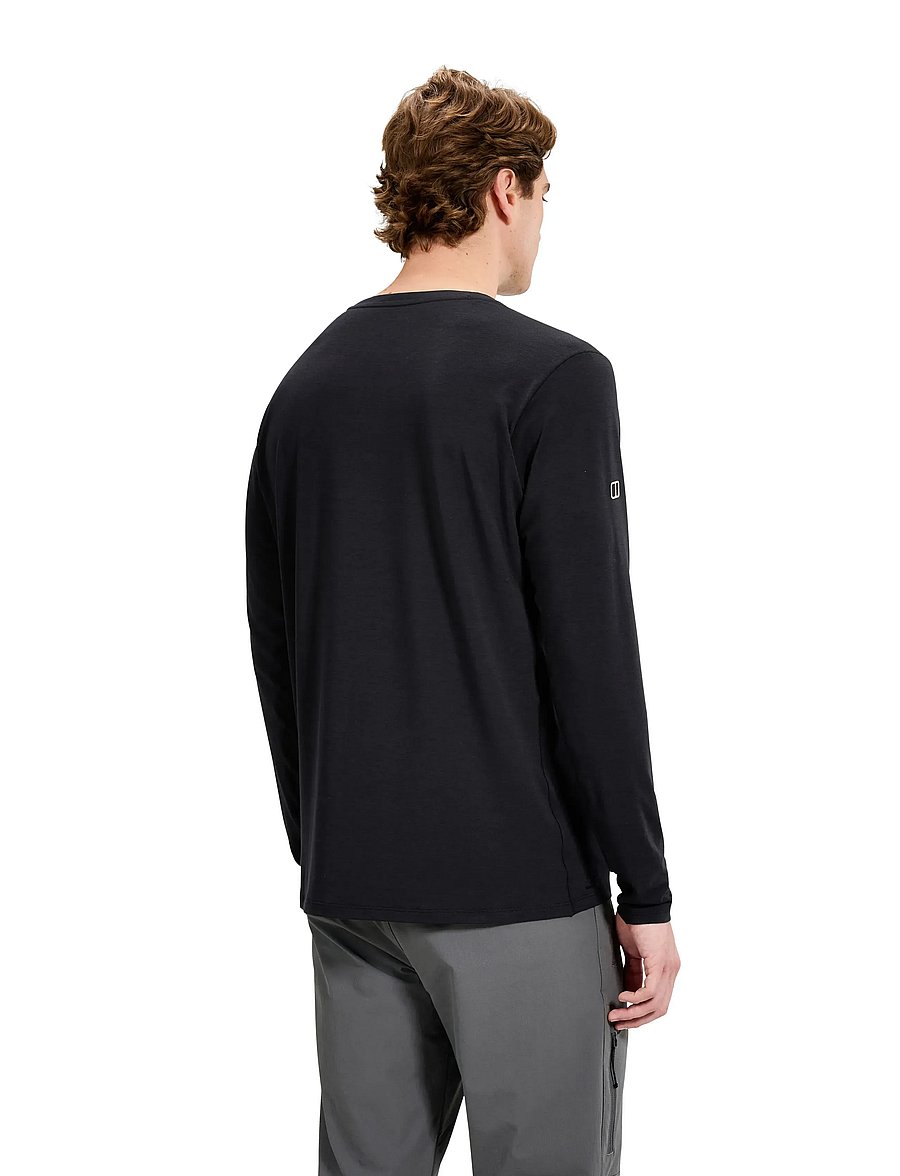 Berghaus - BG BERGHAUS DELTA LS TEE AM - langærmede t-shirts - black-black - 4