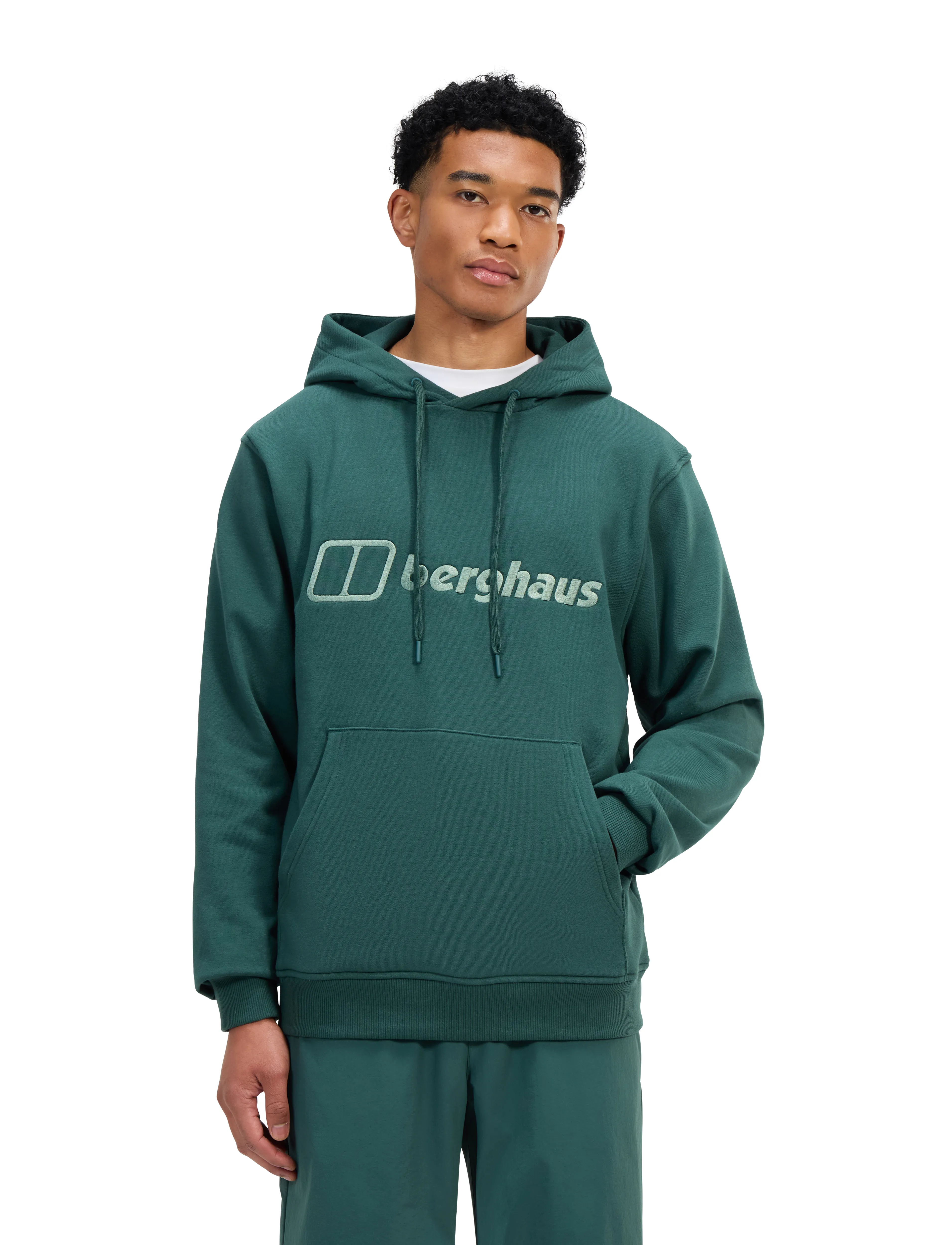 Berghaus Bg M Logo Hoody Light, S, Green, Sport Sweatshirts & Hoodies > Sport Hoodies, Herre