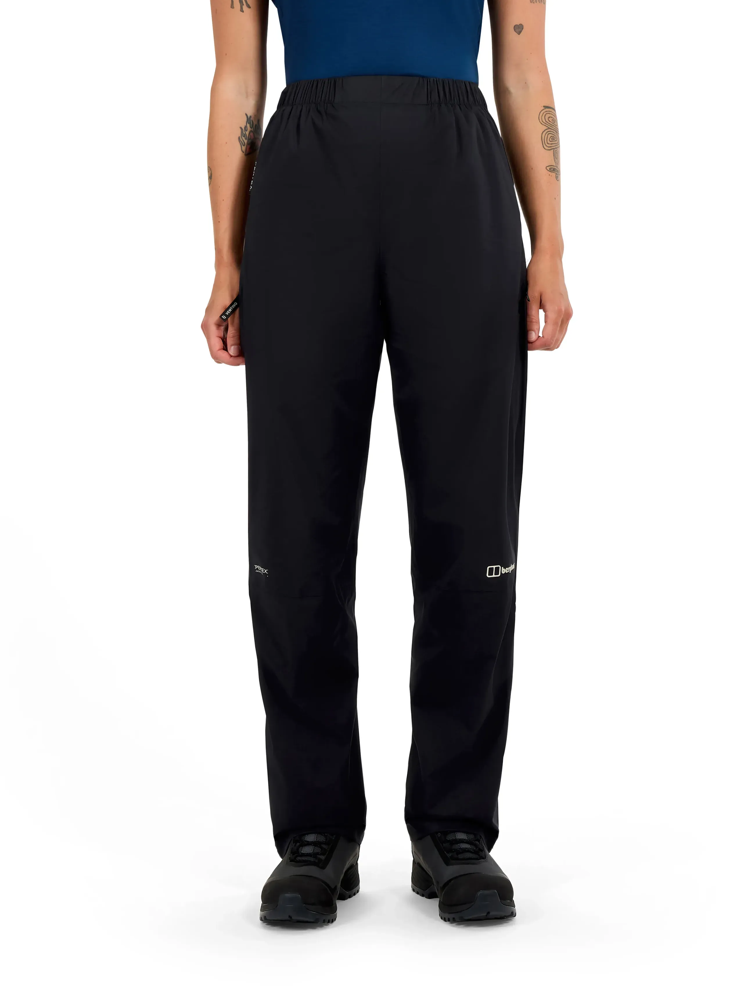 Berghaus Bg Pacsmart 2.5L Pant Af, Kvinder, Regnbukser, Sort, Str: 40 x 31