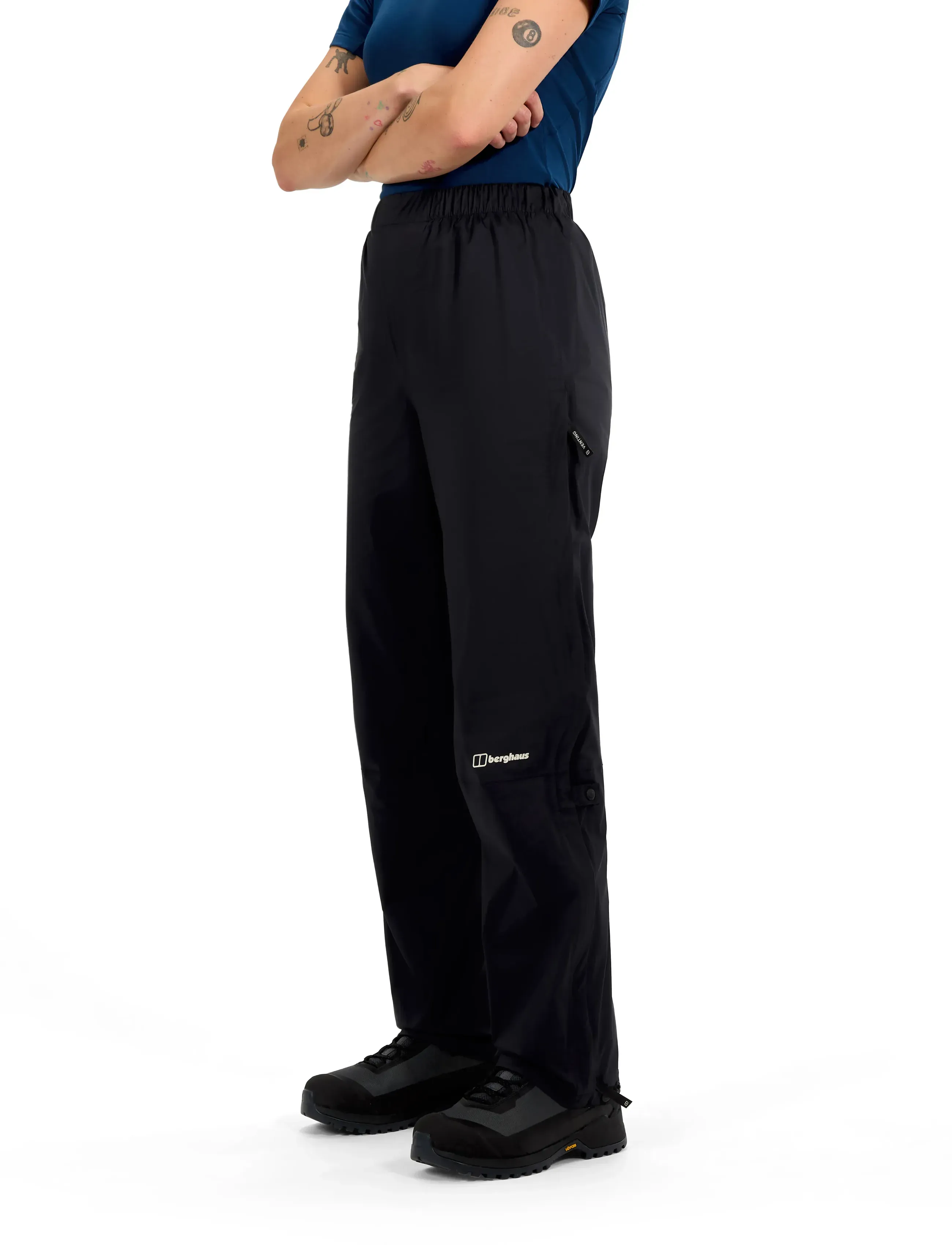 Berghaus - BG PACSMART 2.5L PANT AF - regnbukser - black-black - 2