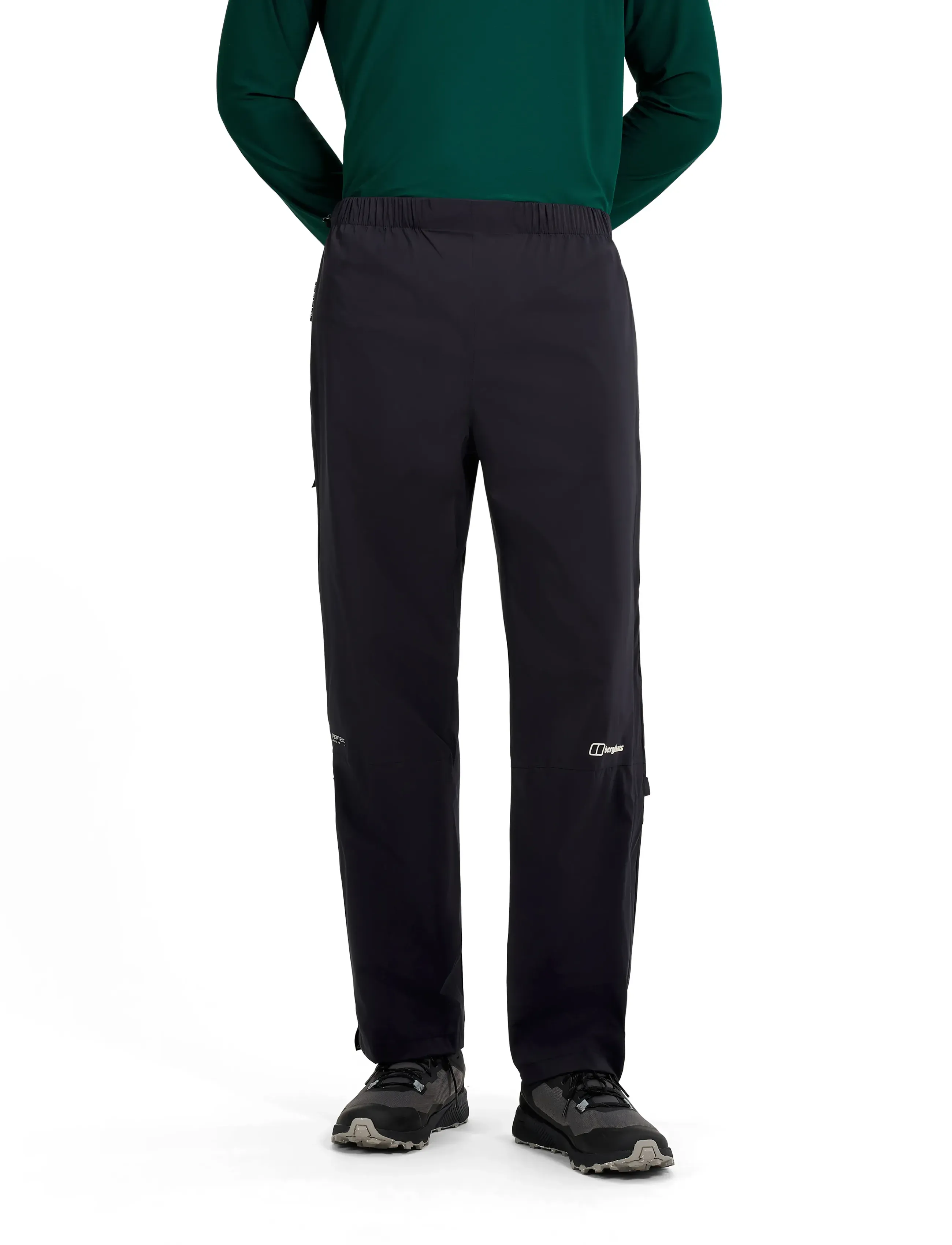 Berghaus Bg Pacsmart 2.5L Pant Am, Mænd, Regnbukser, Sort, Str: M x 33