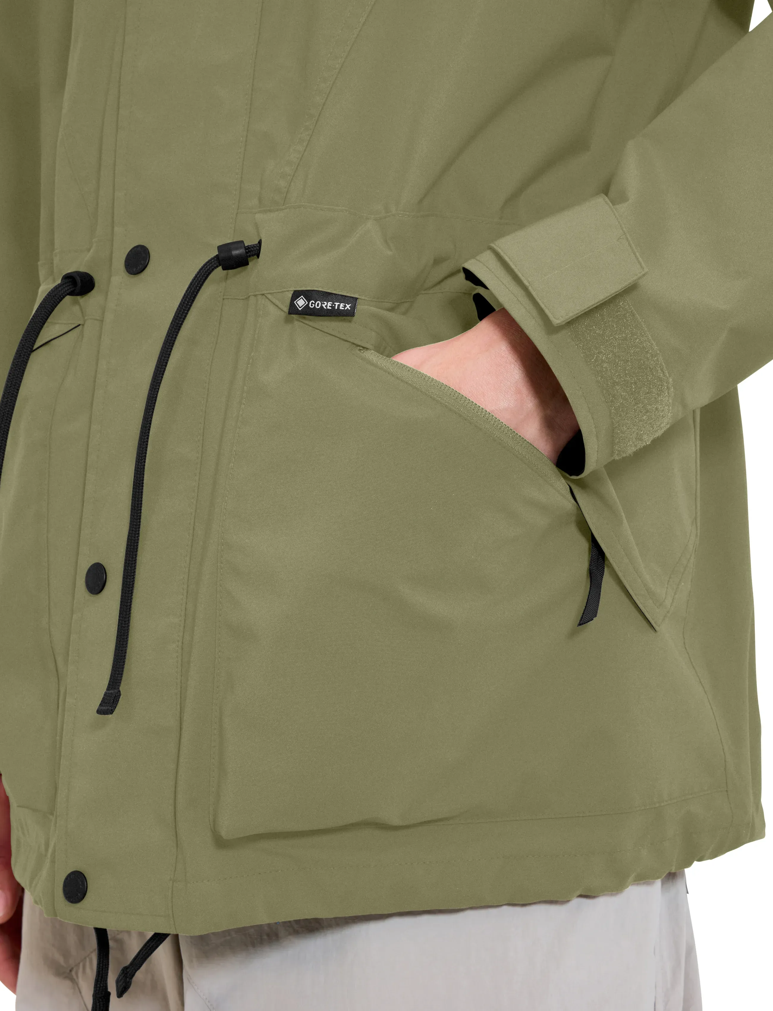 Berghaus BG U MERU MOUNTAIN JKT - Regenkleding - DAPPLE-JET BLACK / khaki/green
