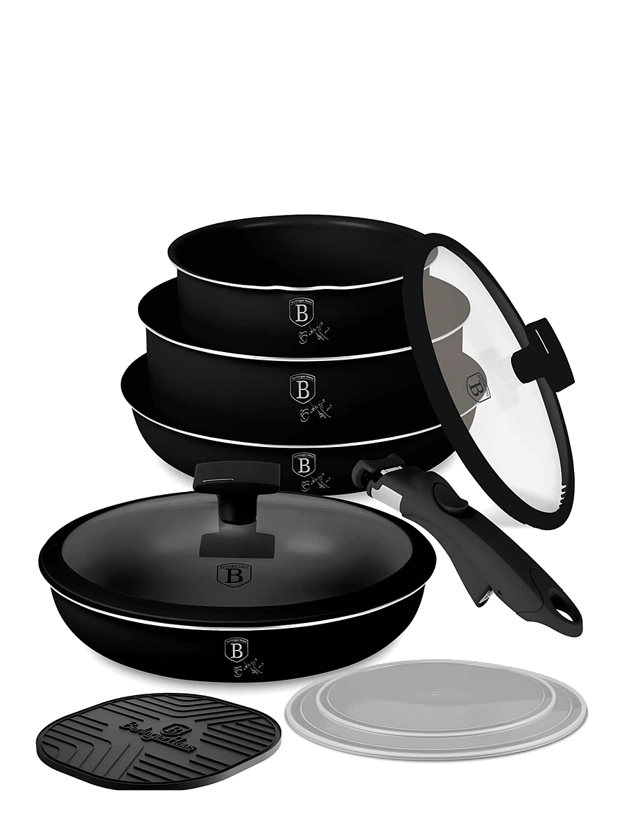 Berlingerhaus - 9 pcs cookware set, Matte Black Collection - stieltopf-sets - matte black collection - 1