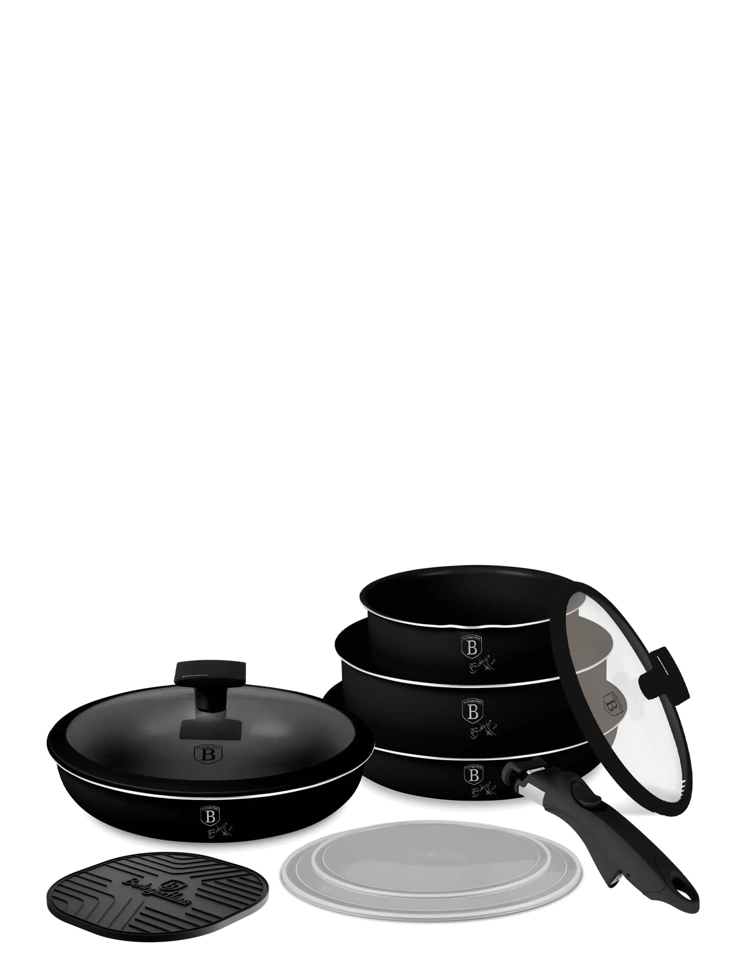 Berlingerhaus - 9 pcs cookware set, Matte Black Collection - stieltopf-sets - matte black collection - 2