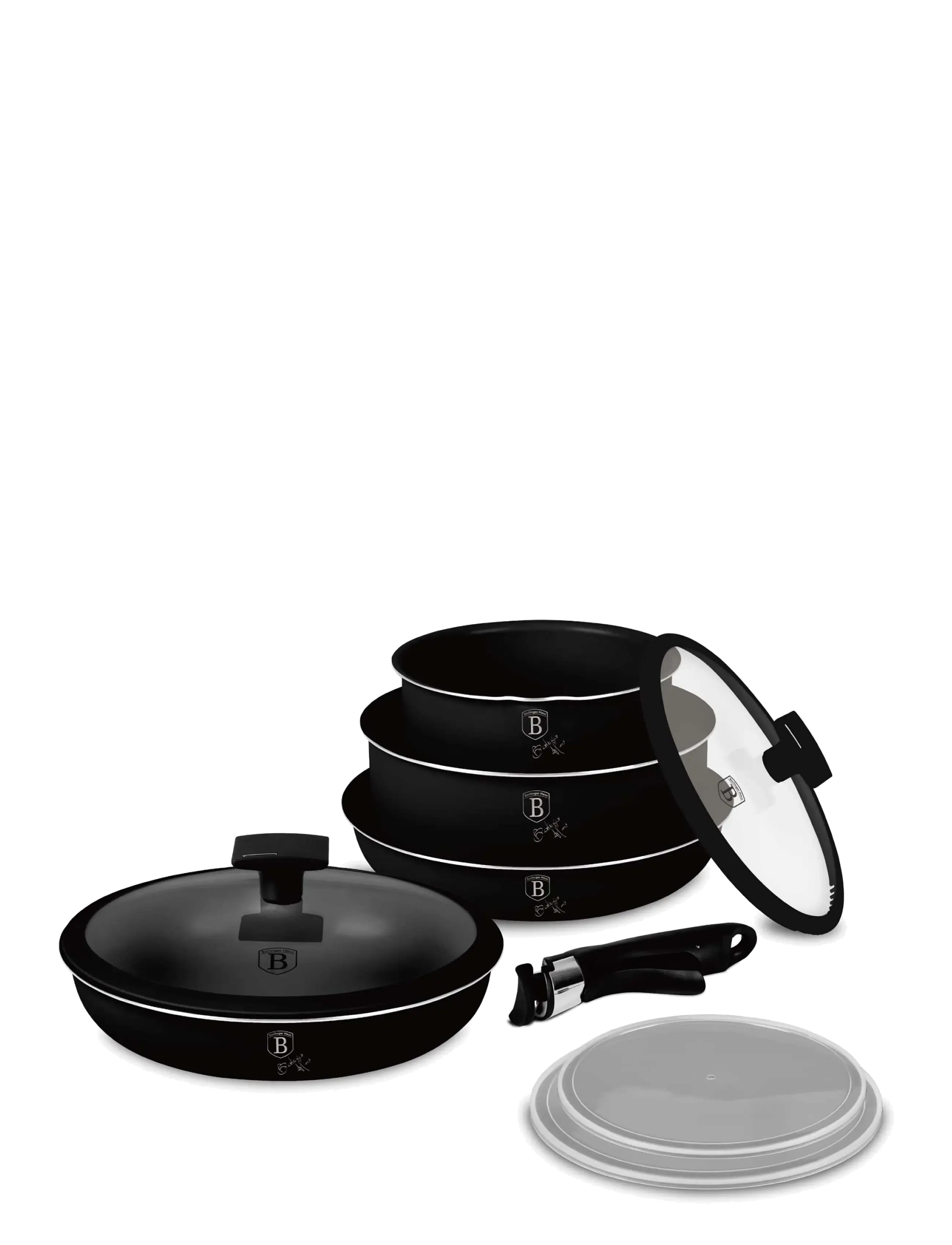 Berlingerhaus - 9 pcs cookware set, Matte Black Collection - stieltopf-sets - matte black collection - 3