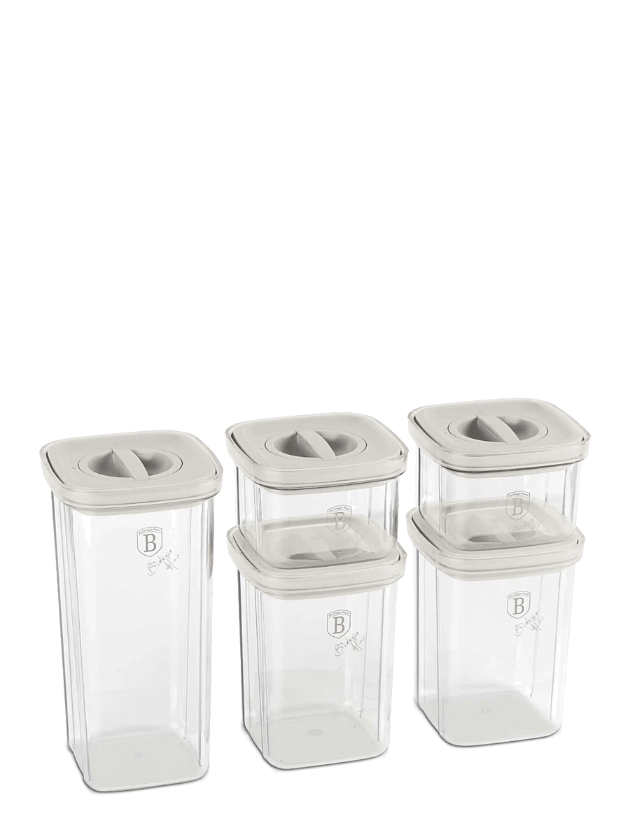 Berlingerhaus - 5+5 pcs canister set, cream - säilituspurgid - sahara collection - 2