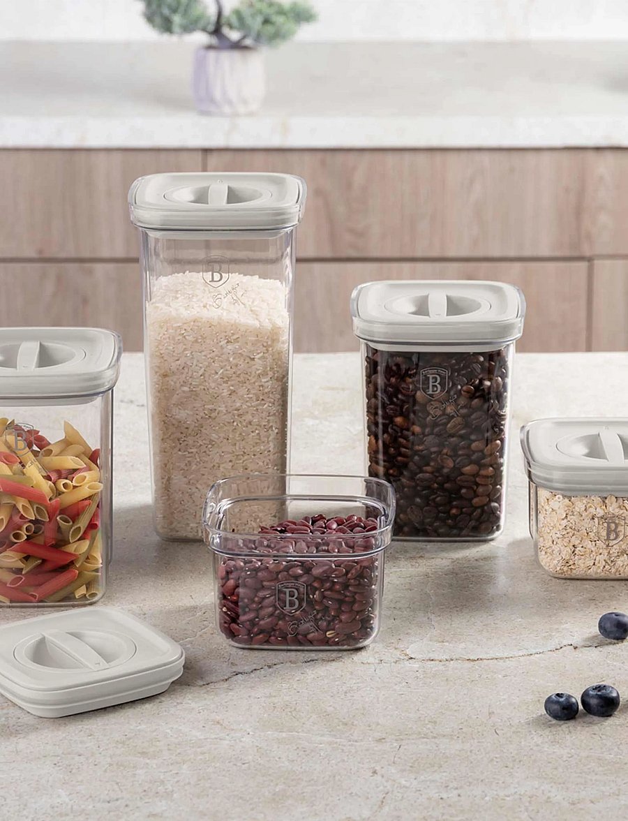 Berlingerhaus - 5+5 pcs canister set, cream - säilituspurgid - sahara collection - 4