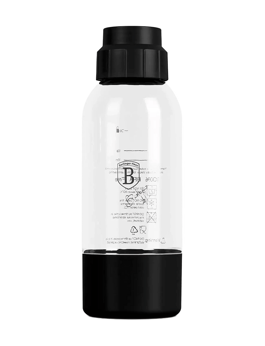 Berlingerhaus - Soda maker bottle, 0,5L, black - mulliveemasinad - matt black - 1