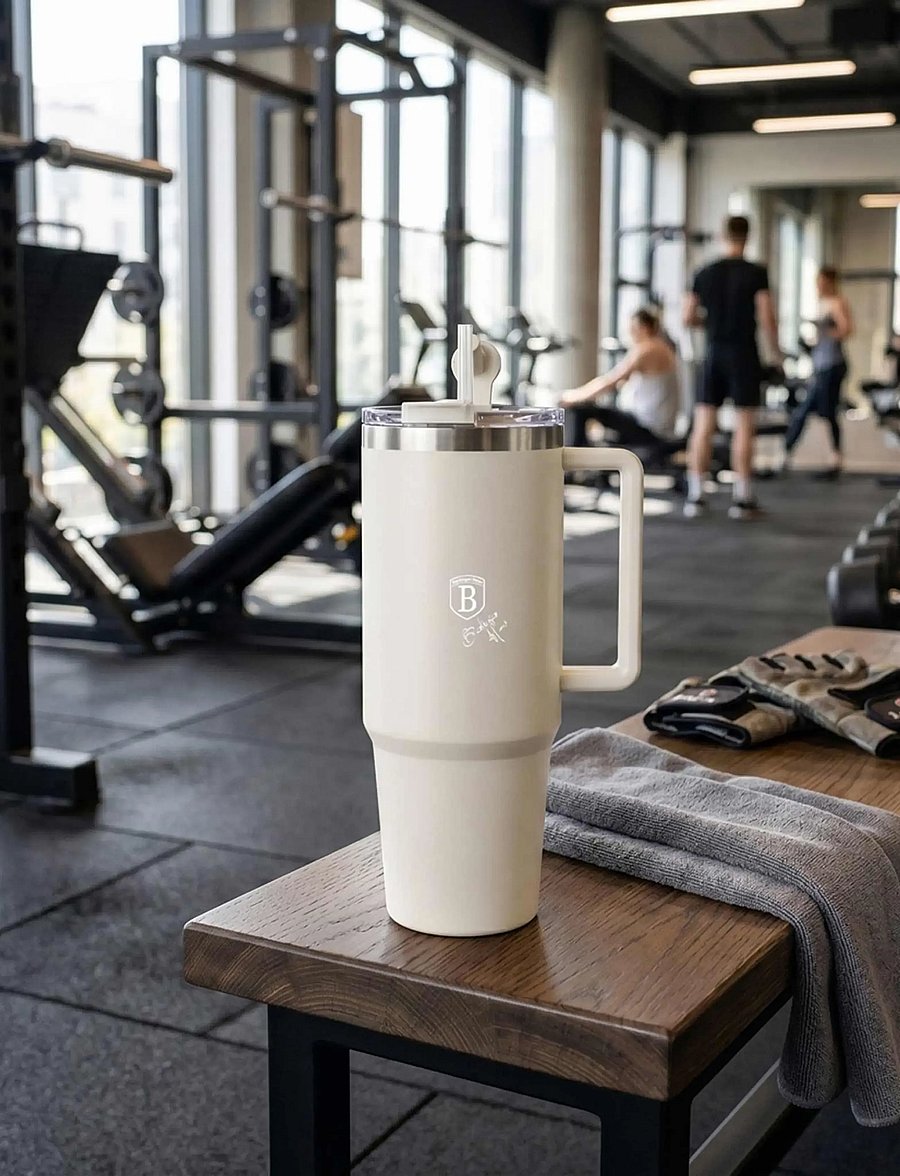 Berlingerhaus - Thermo mug, 1L - termokupud - matt cream - 4