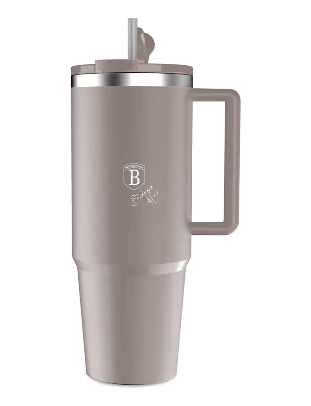 Berlingerhaus Thermo Mug, 1L, Matt Taupe, Thermal Kop, Brun, Str: 1 L