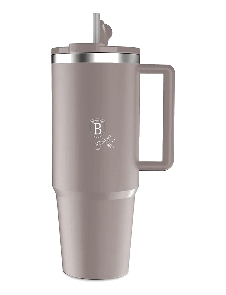 Berlingerhaus - Thermo mug, 1L, matt taupe - thermostassen - matt taupe - 1