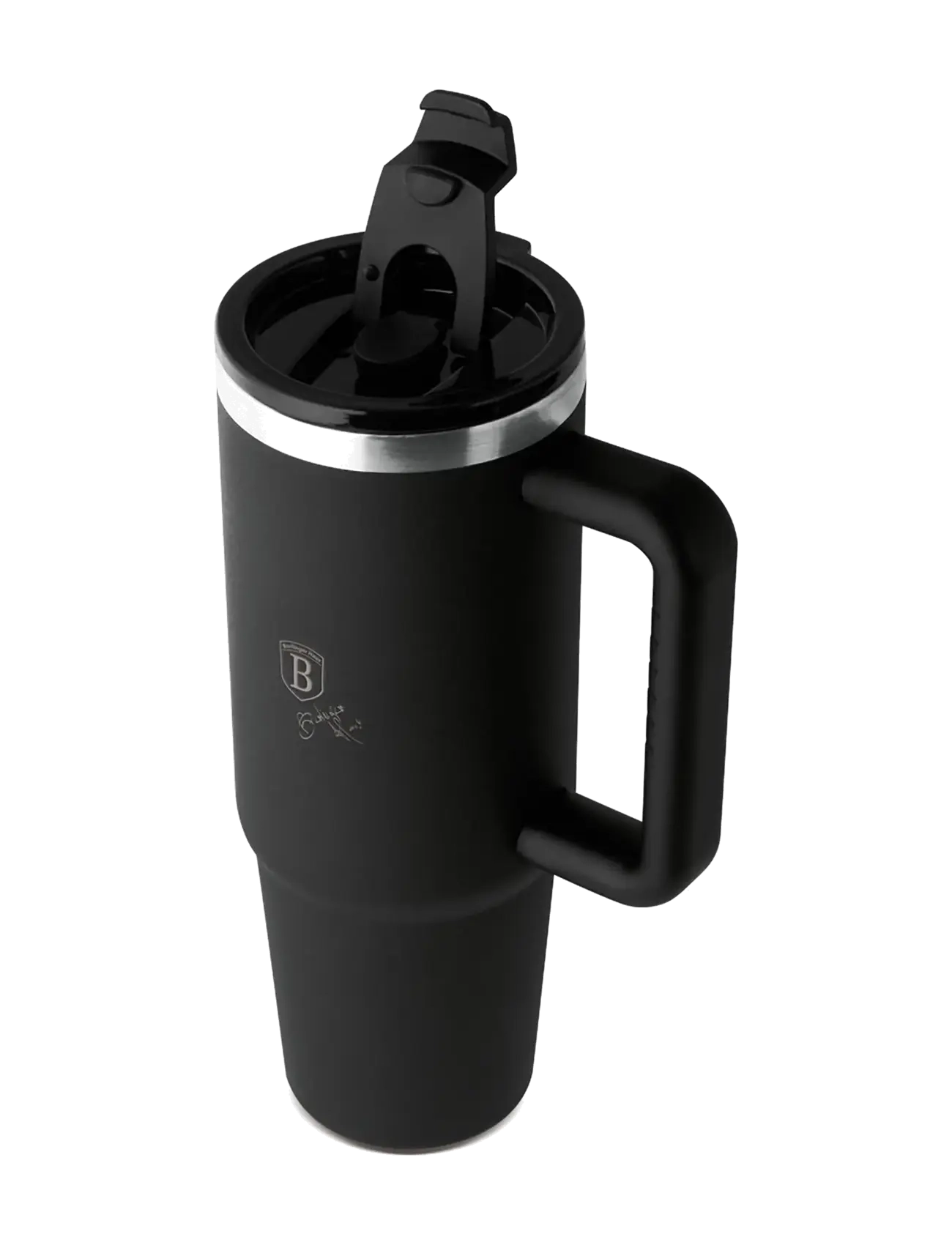 Berlingerhaus - Thermo mug, 1L, black - thermostassen - black/silver - 4