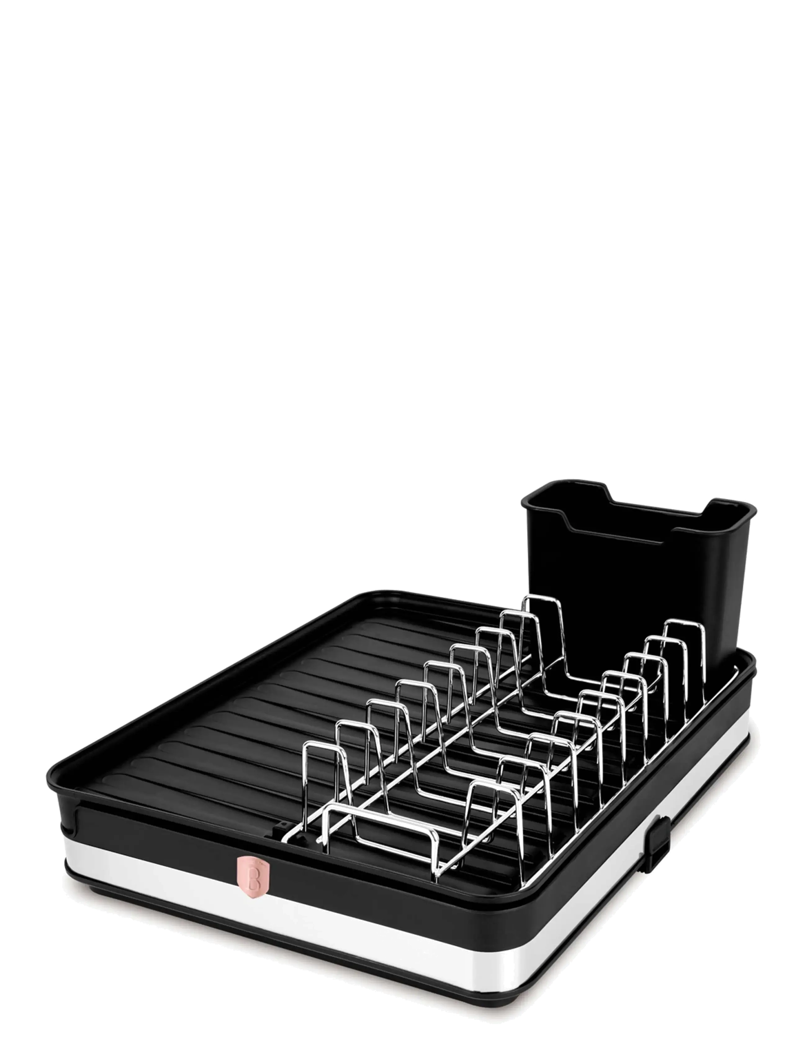 Berlingerhaus Adjustable Dish Rack, 36.6X29.8X13 cm, Dishes, Schwarz - Homeware