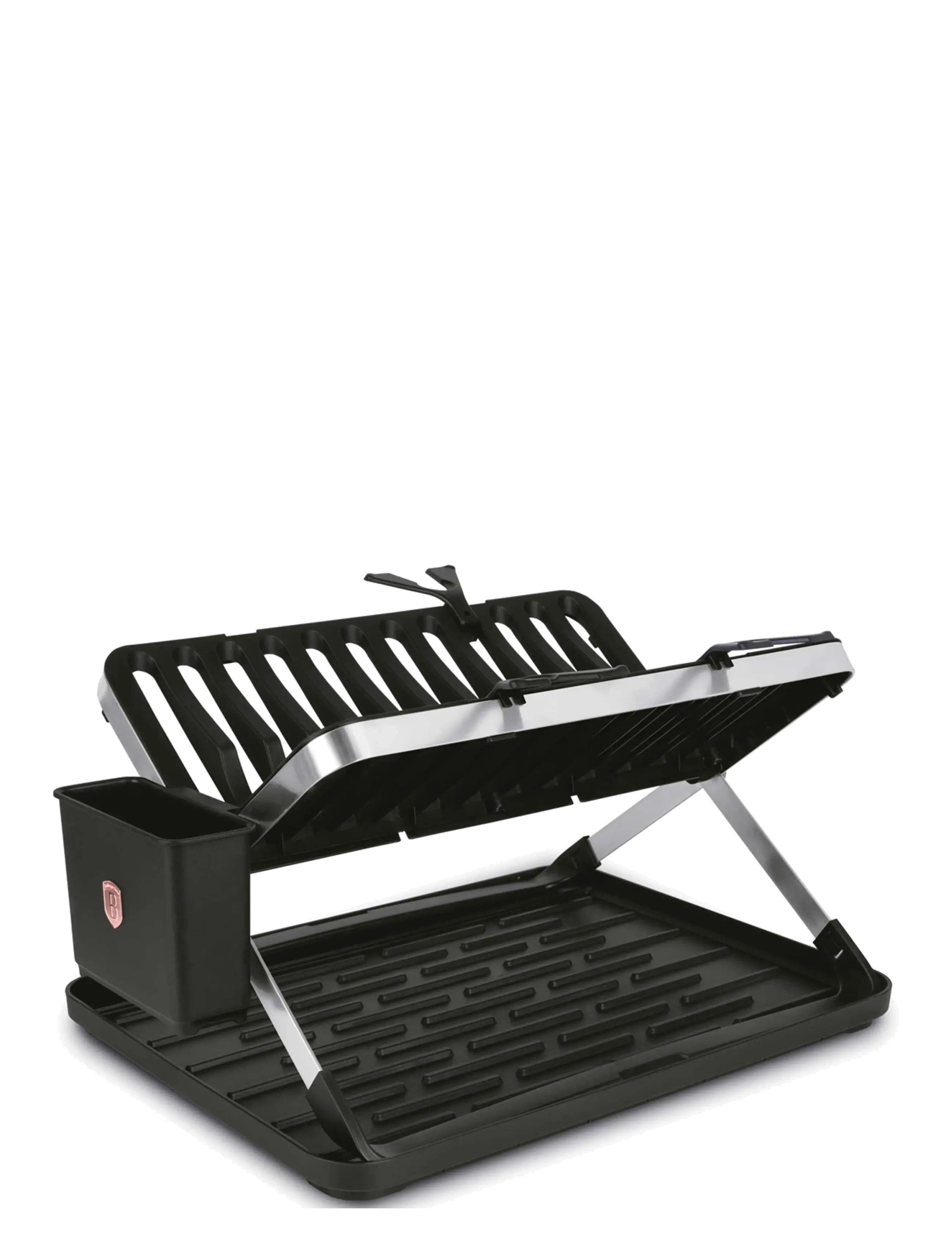 Berlingerhaus Dish Rack, Black- Rose Gold, Opvaskestativ, Sort, Str: 48X35.4X27.2CM