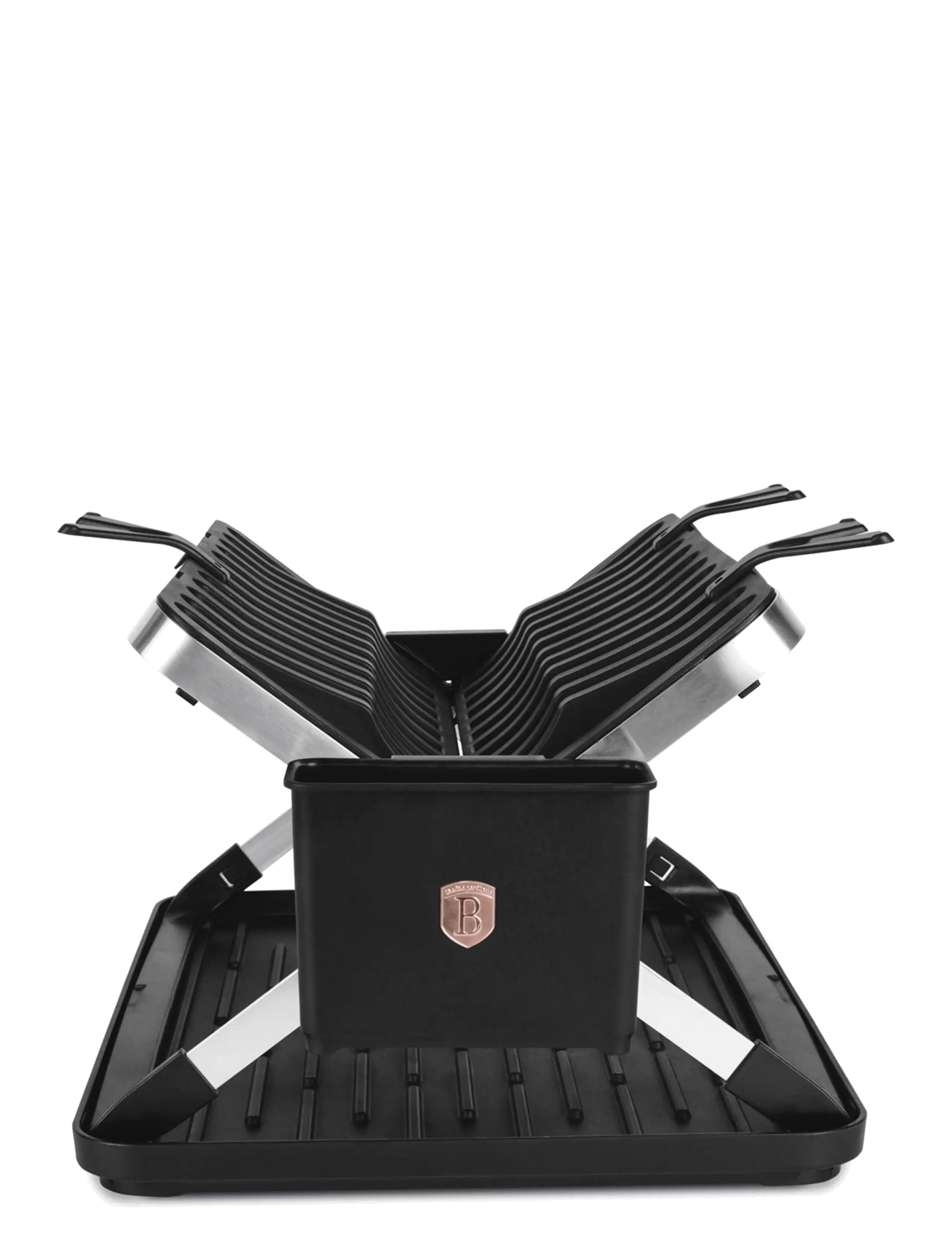 Berlingerhaus - Dish rack, black- rose gold - abtropfgestelle - black rose collection - 2