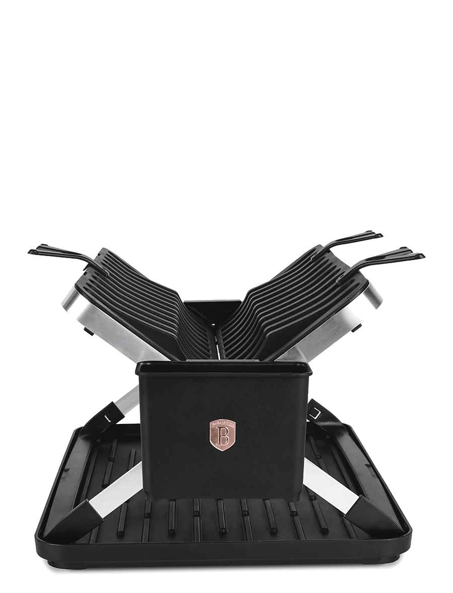 Berlingerhaus - Dish rack, black- rose gold - nõudekuivatusrestid - black rose collection - 1