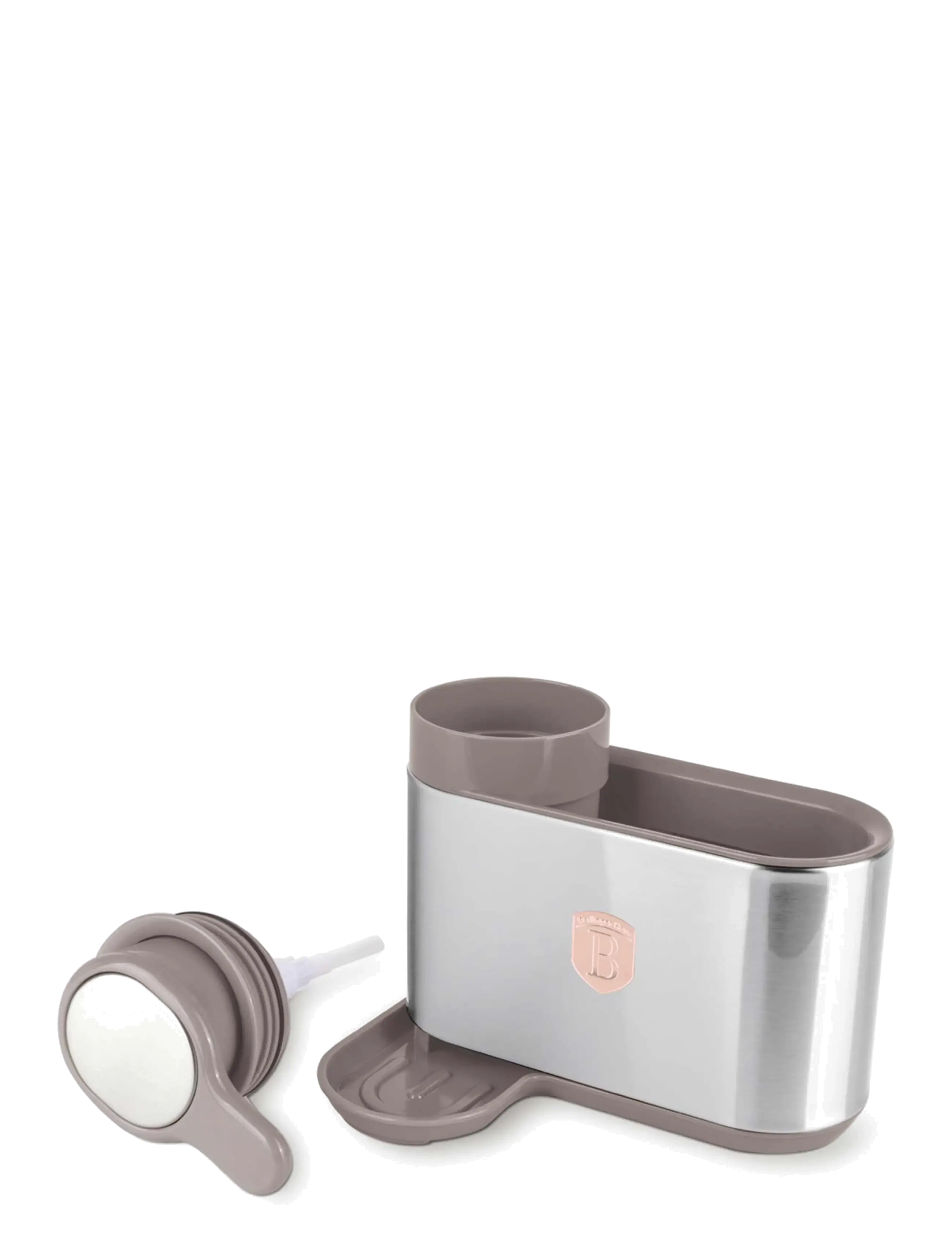 Berlingerhaus - Soap dispenser, matt taupe - matt taupe - 2